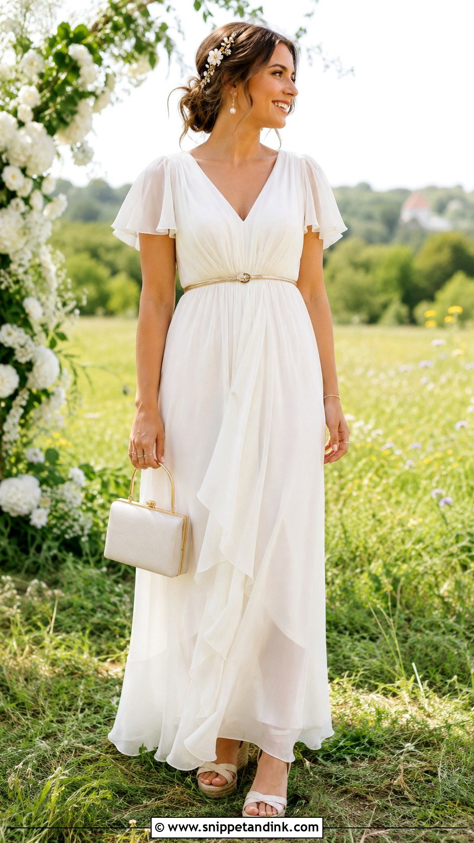 Chiffon Festival Wedding Dress - Snippet and Ink - 20 Festival Wedding Dress Ideas