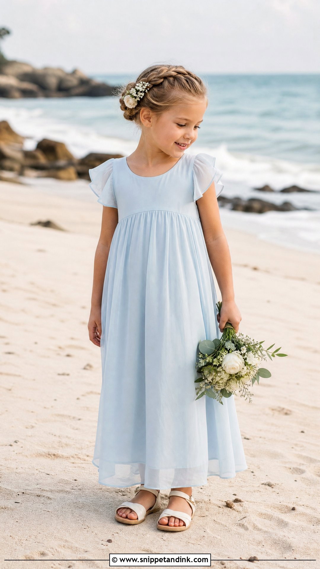 Chiffon Flower Girl Dress - Snippet and Ink - 25 Flowergirls Wedding Dresses