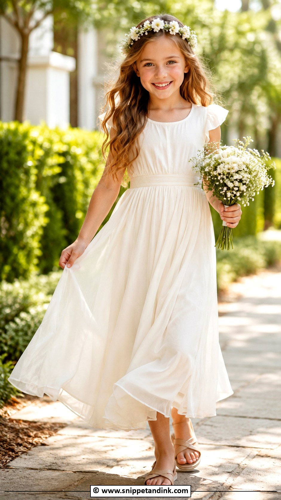 Chiffon Flower Girl Dress - Snippet and Ink - 30 Wedding Dresses for Kids