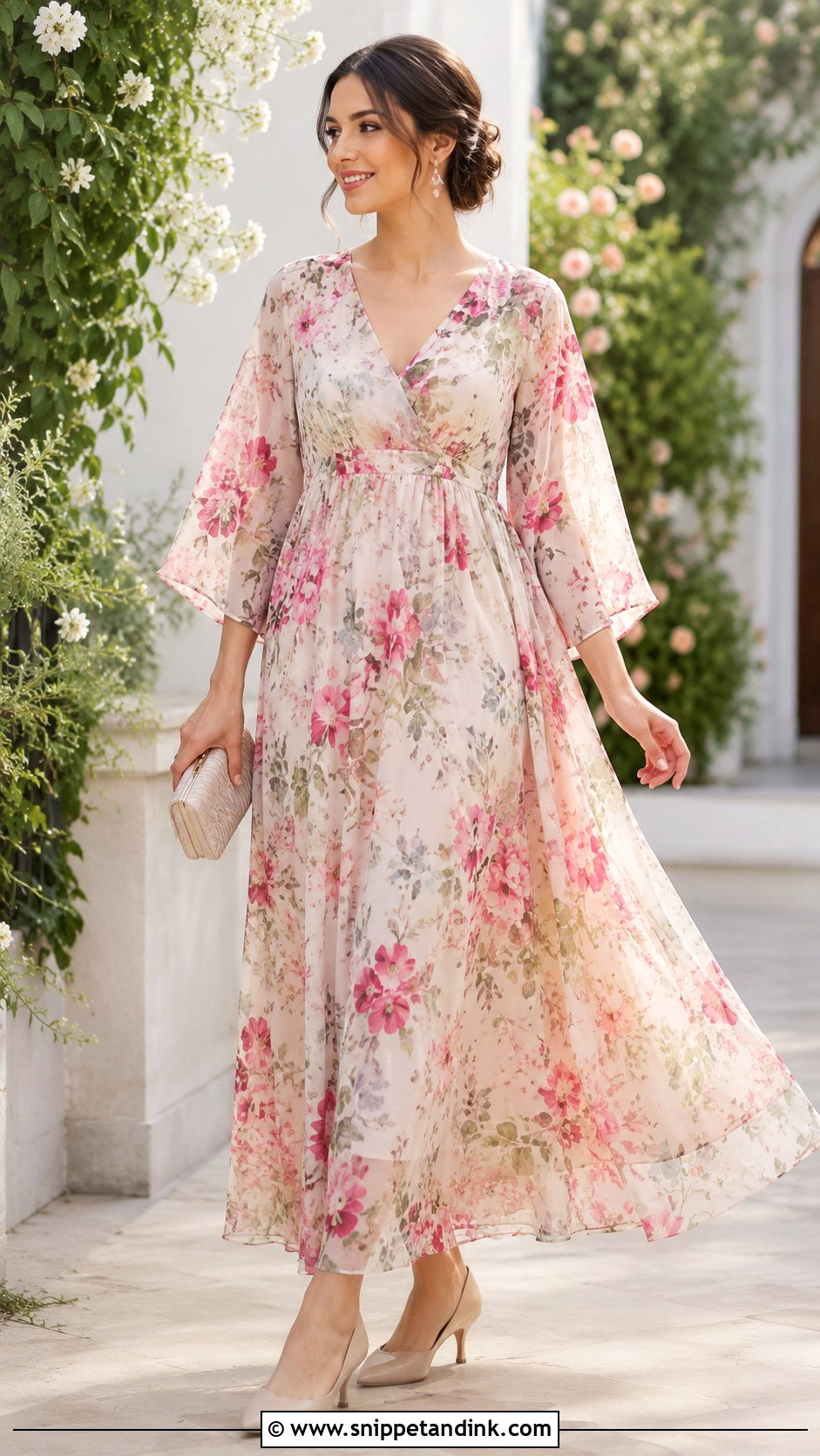 Chiffon Free Gown - Snippet and Ink - 25 Simple Material Gown Style Ideas