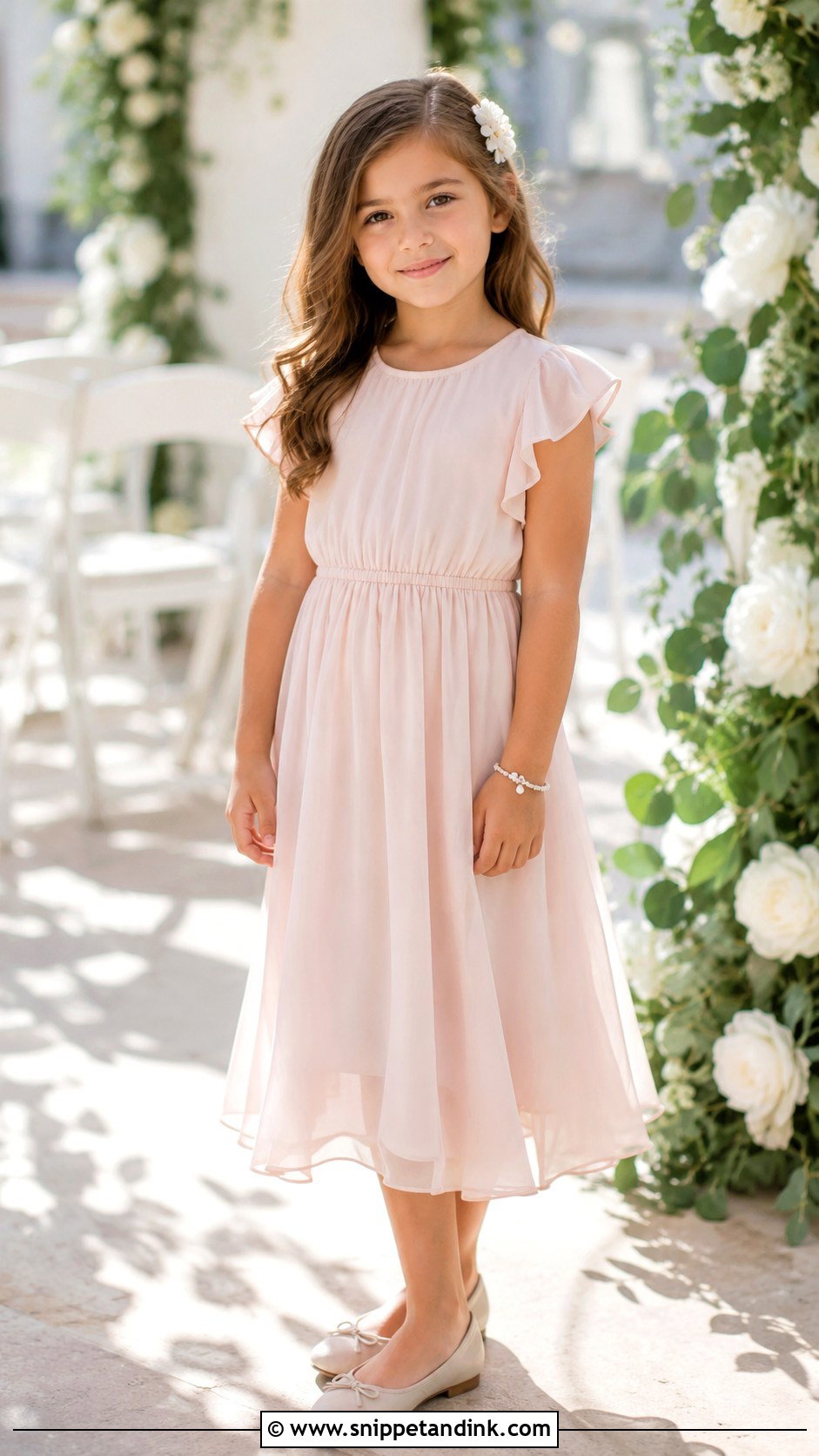 Chiffon Girls Wedding Dress - Snippet and Ink - 25 Girls Wedding Dresses