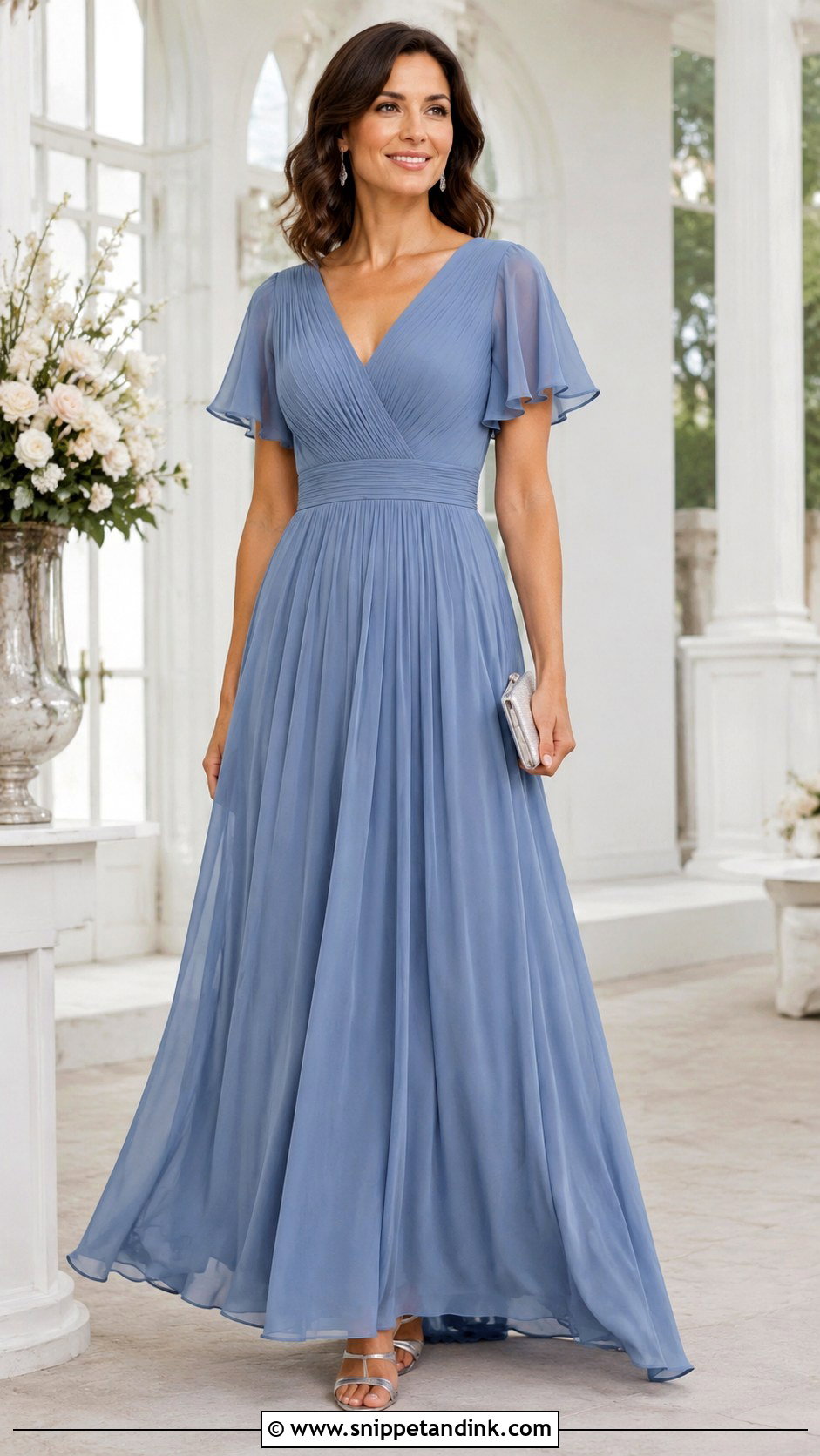 Chiffon Gown Design - Snippet and Ink - 25 Stylish Gown Designs