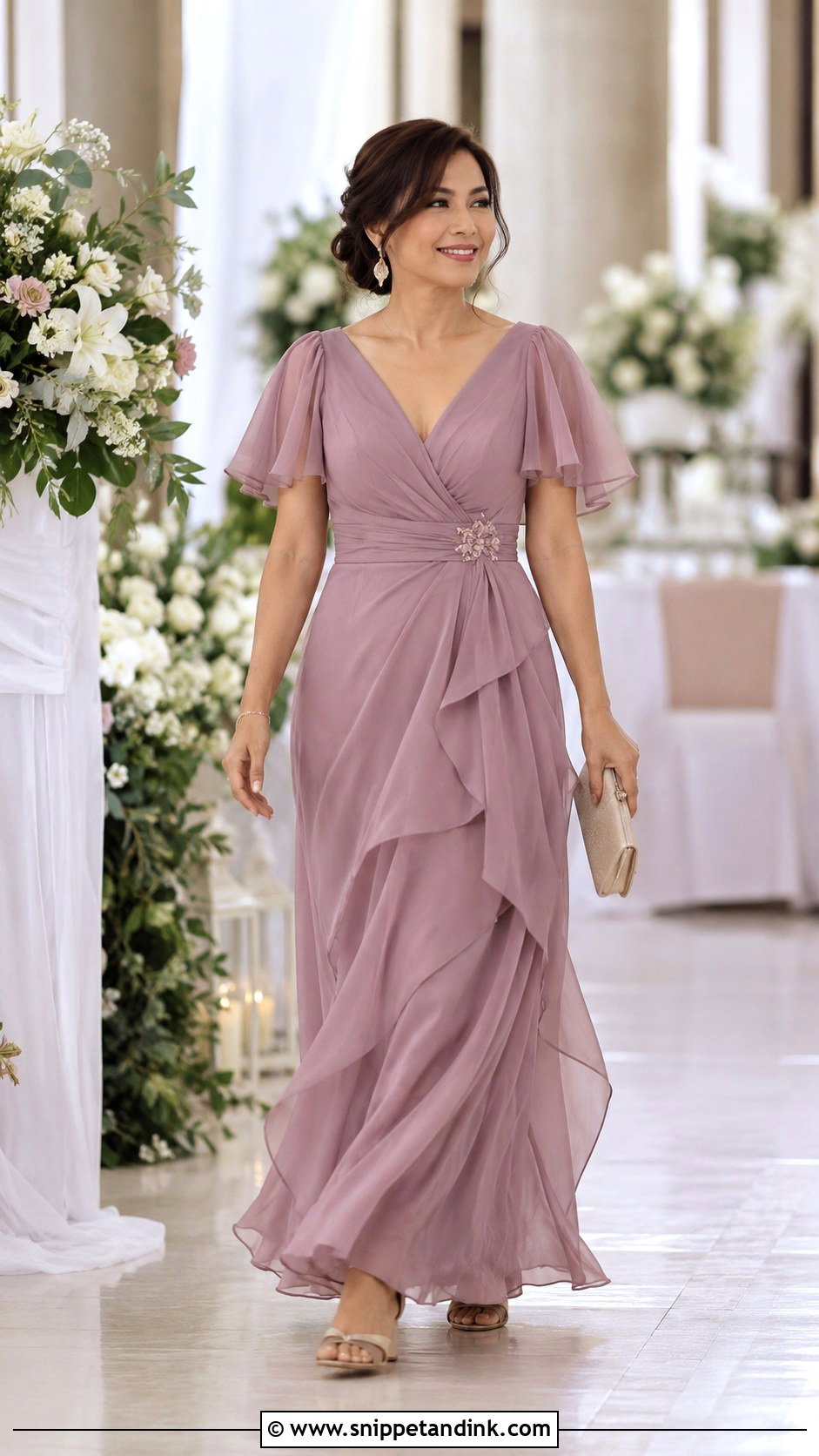 Chiffon Gown For Ninang - Snippet and Ink - 25 Ninang Dress for Wedding Philippines Ideas