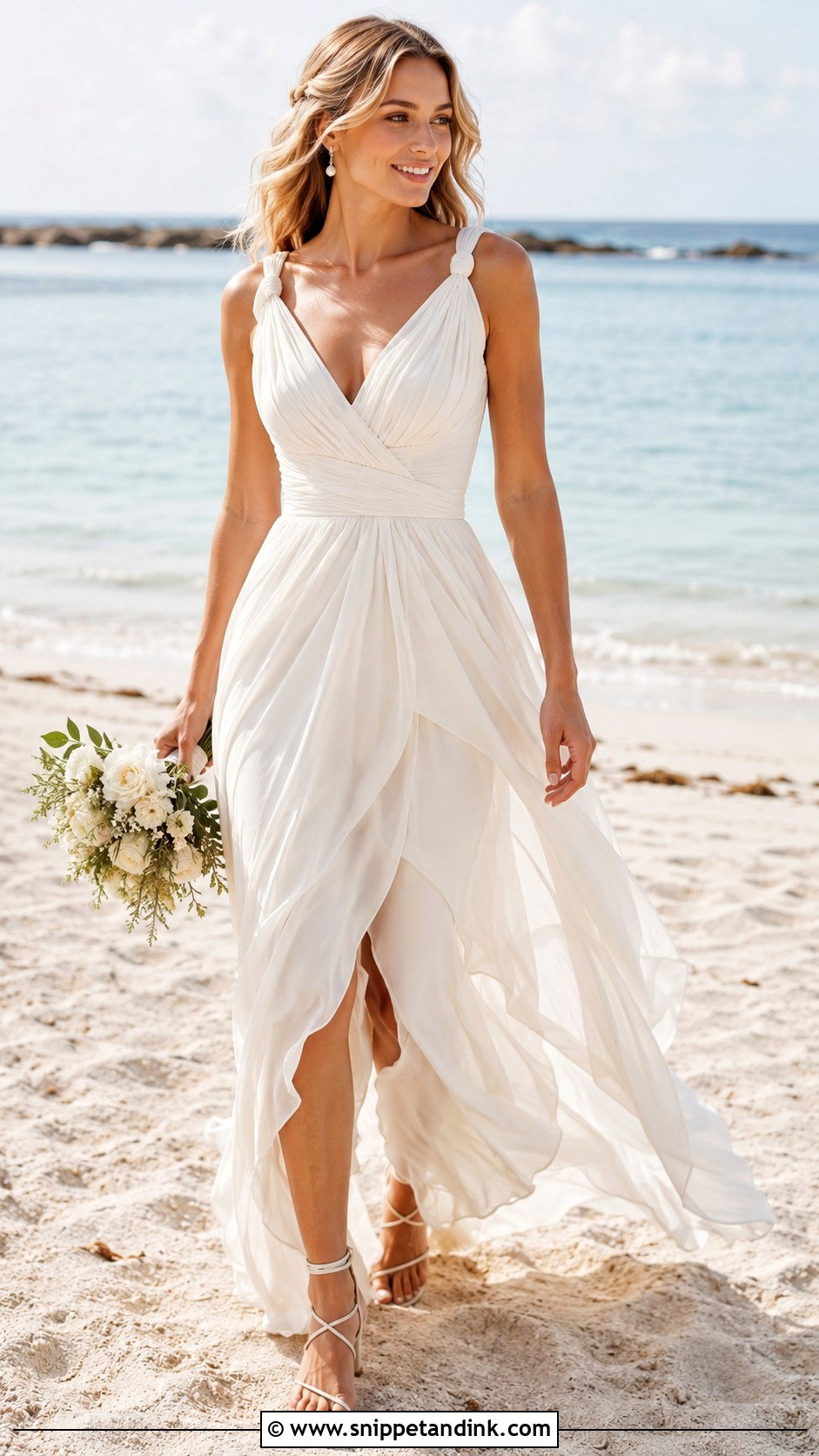 Chiffon Grecian Wedding Dress - Snippet and Ink - 25 Grecian Wedding Dress Ideas
