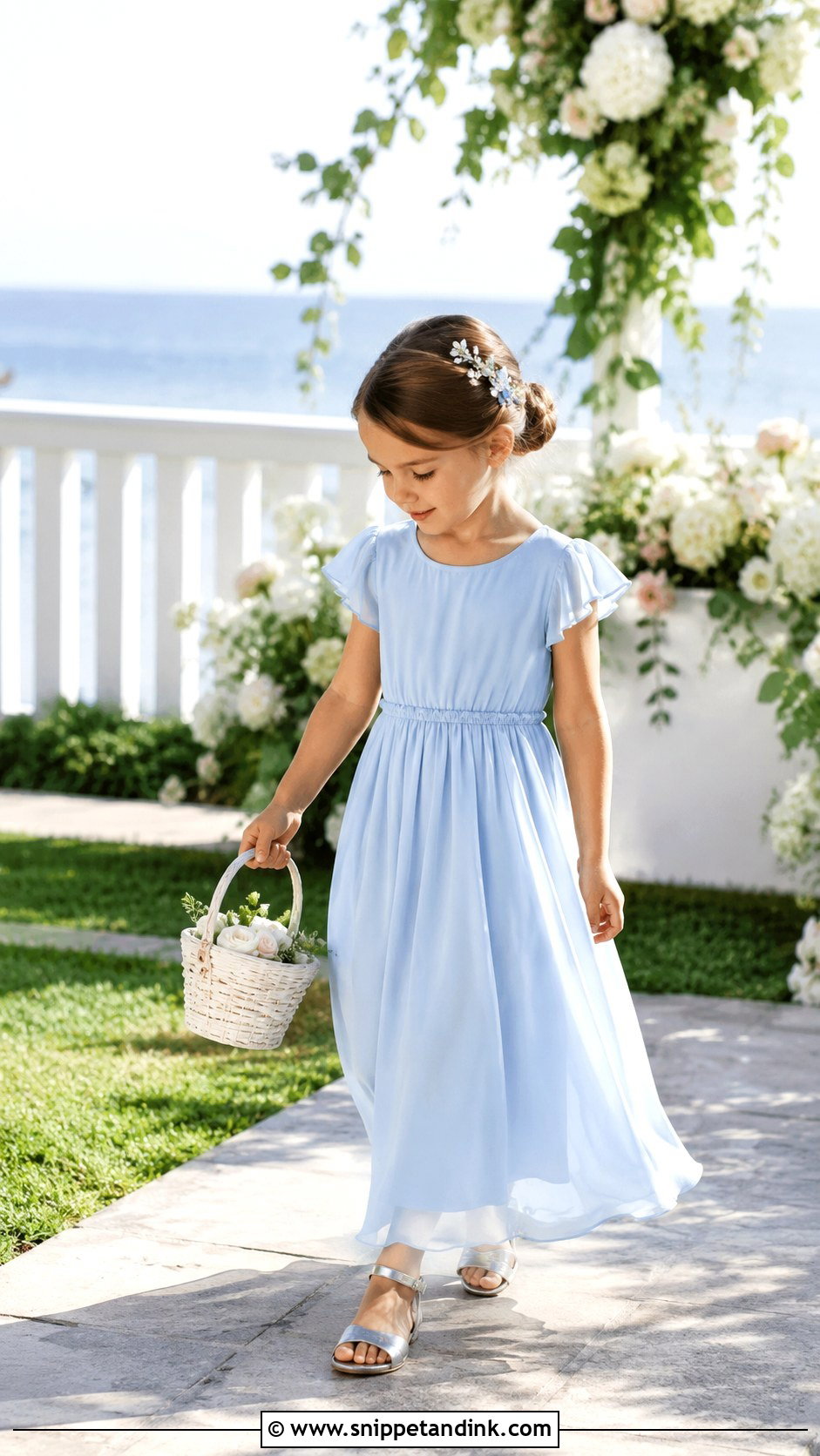 Chiffon Kids Gown For Summer Wedding - Snippet and Ink - 20 Kids Gown Design Wedding Dresses