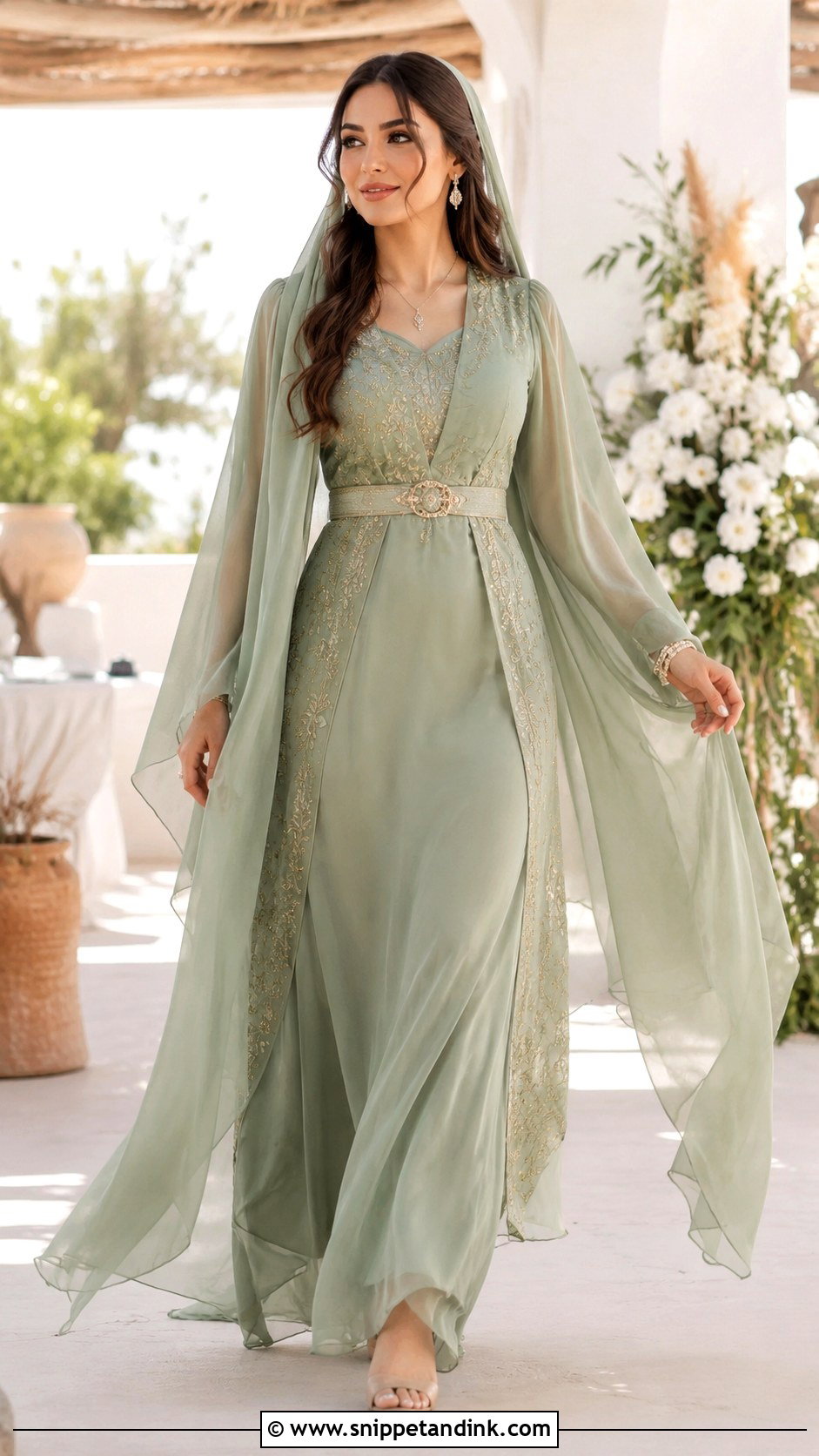Chiffon Kurdish Wedding Dress - Snippet and Ink - 25 Kurdish Wedding Dress Ideas