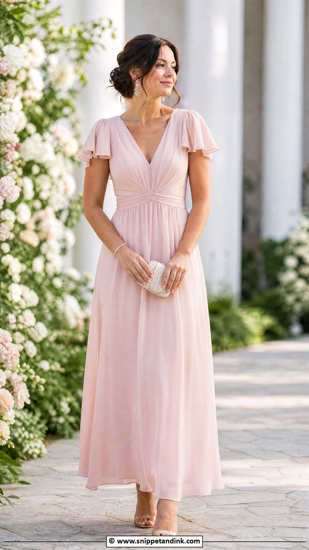 Chiffon Maid Of Honor Dress - Snippet and Ink - 35 Maid of Honor Dress Ideas