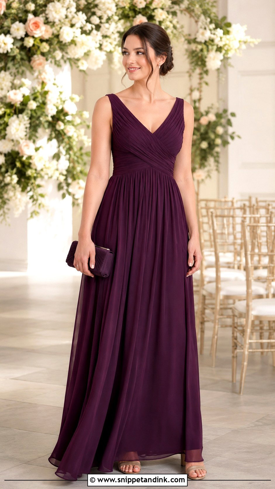 Chiffon Matron Of Honor Dress - Snippet and Ink - 25 Matron of Honor Dresses
