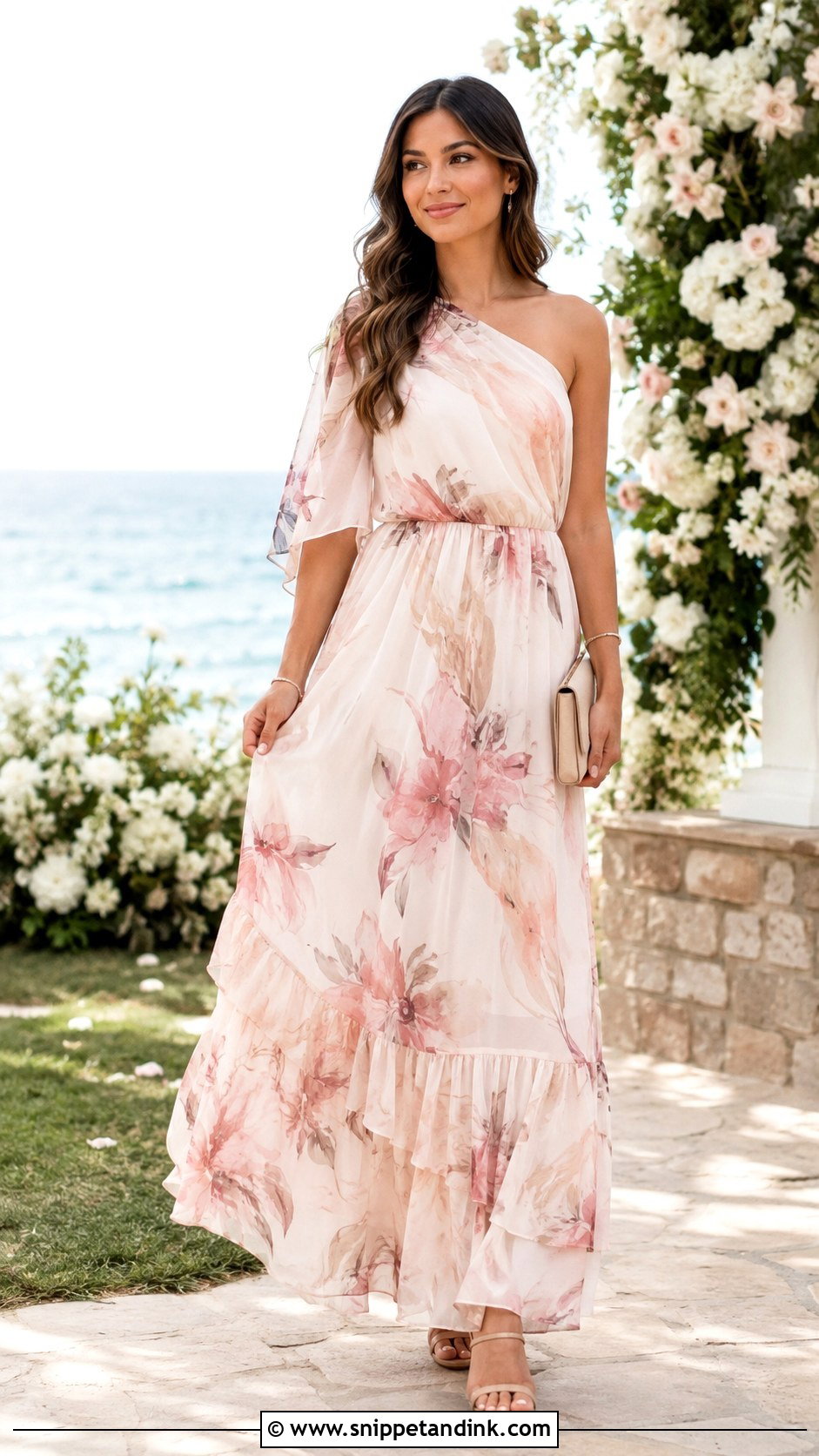 Chiffon Maxi Dress Wedding Attire - Snippet and Ink - 25 Dressy Casual Wedding Attire Ideas