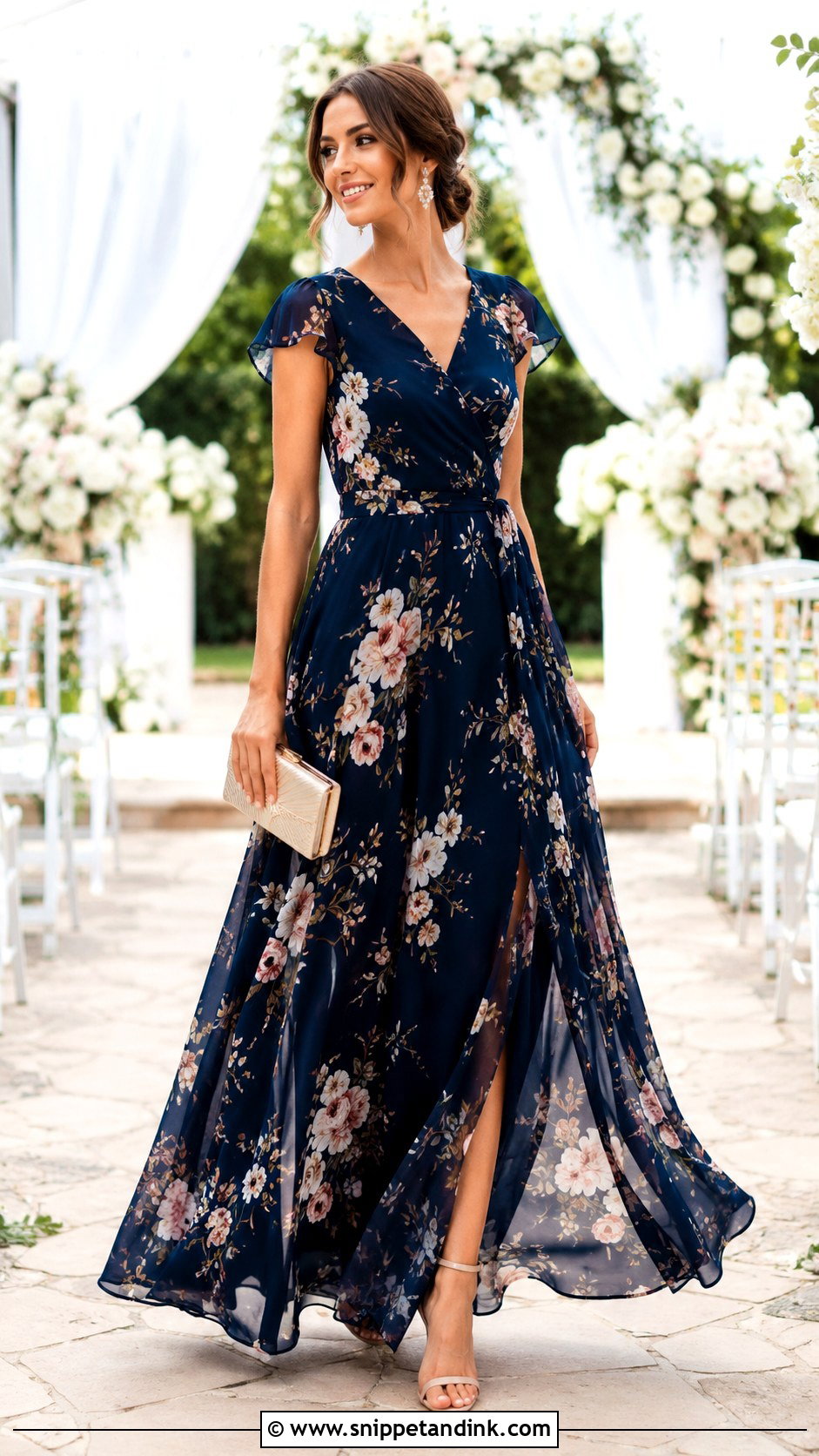 Chiffon Maxi Wedding Frock - Snippet and Ink - 25 Wedding Frocks Ideas
