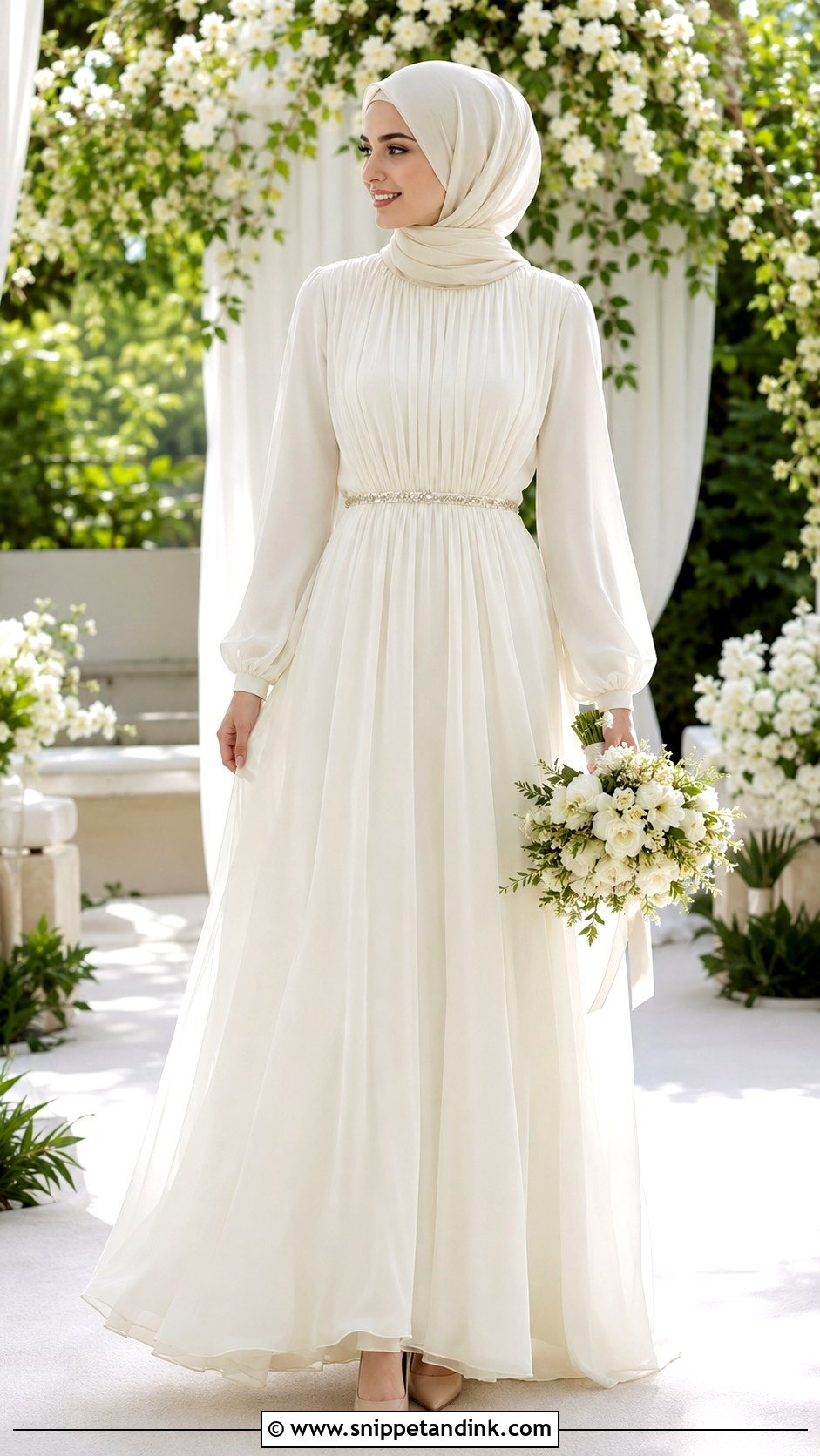 Chiffon Muslim Wedding Dress - Snippet and Ink - 25 Simple Muslim Wedding Dress Ideas