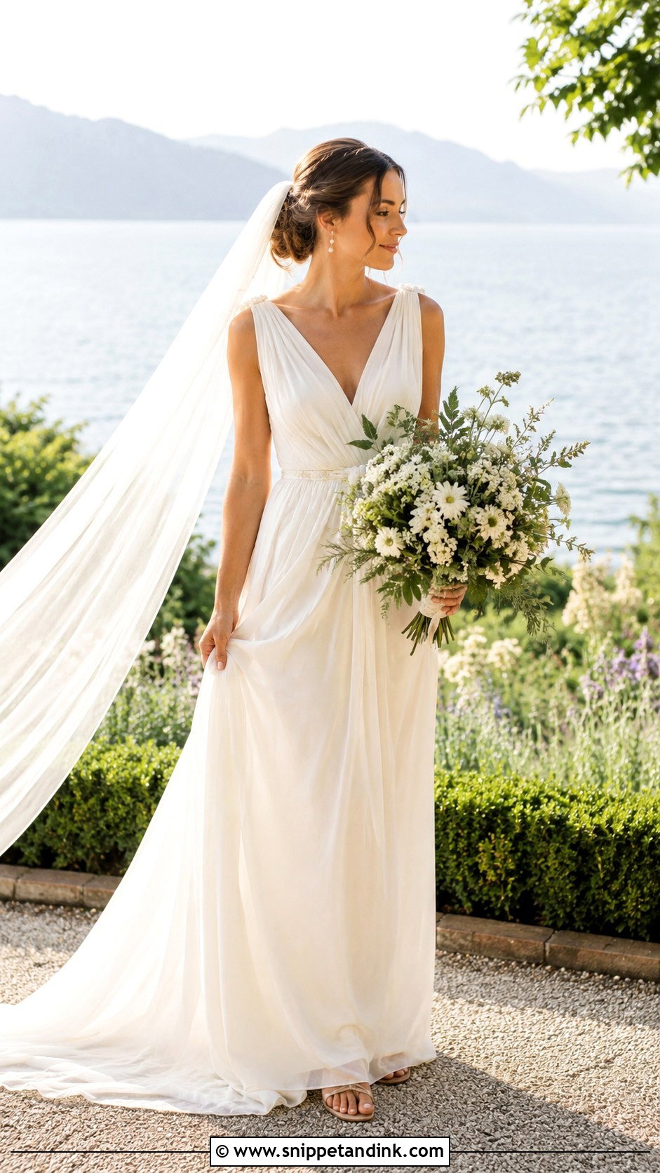 Chiffon Nature Wedding Dress - Snippet and Ink - 25 Nature Wedding Dress Ideas