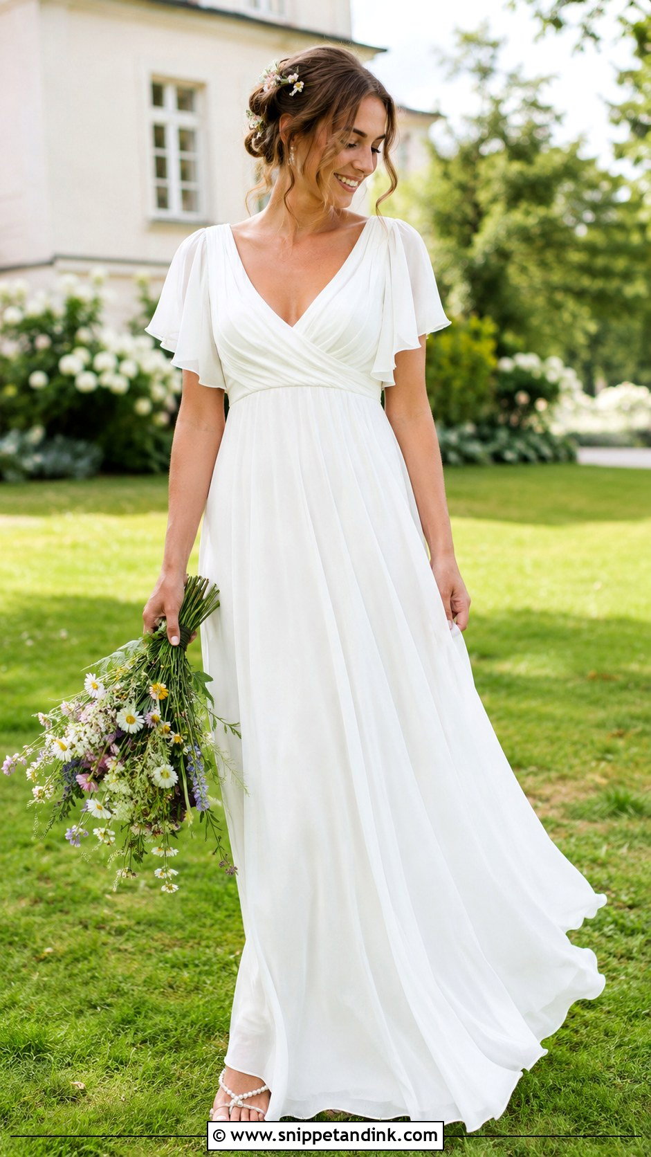 Chiffon Wedding Dress - Snippet and Ink - 25 Fairycore Wedding Dress Ideas