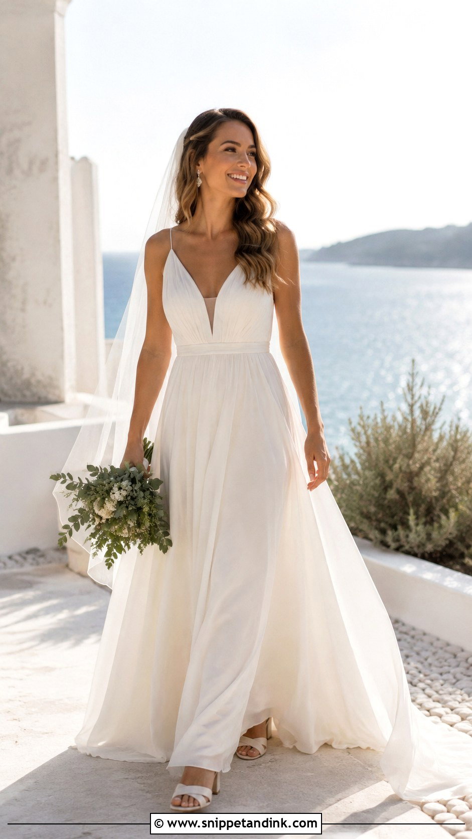 Chiffon Wedding Dress - Snippet and Ink - 25 Wedding Dresses Gown
