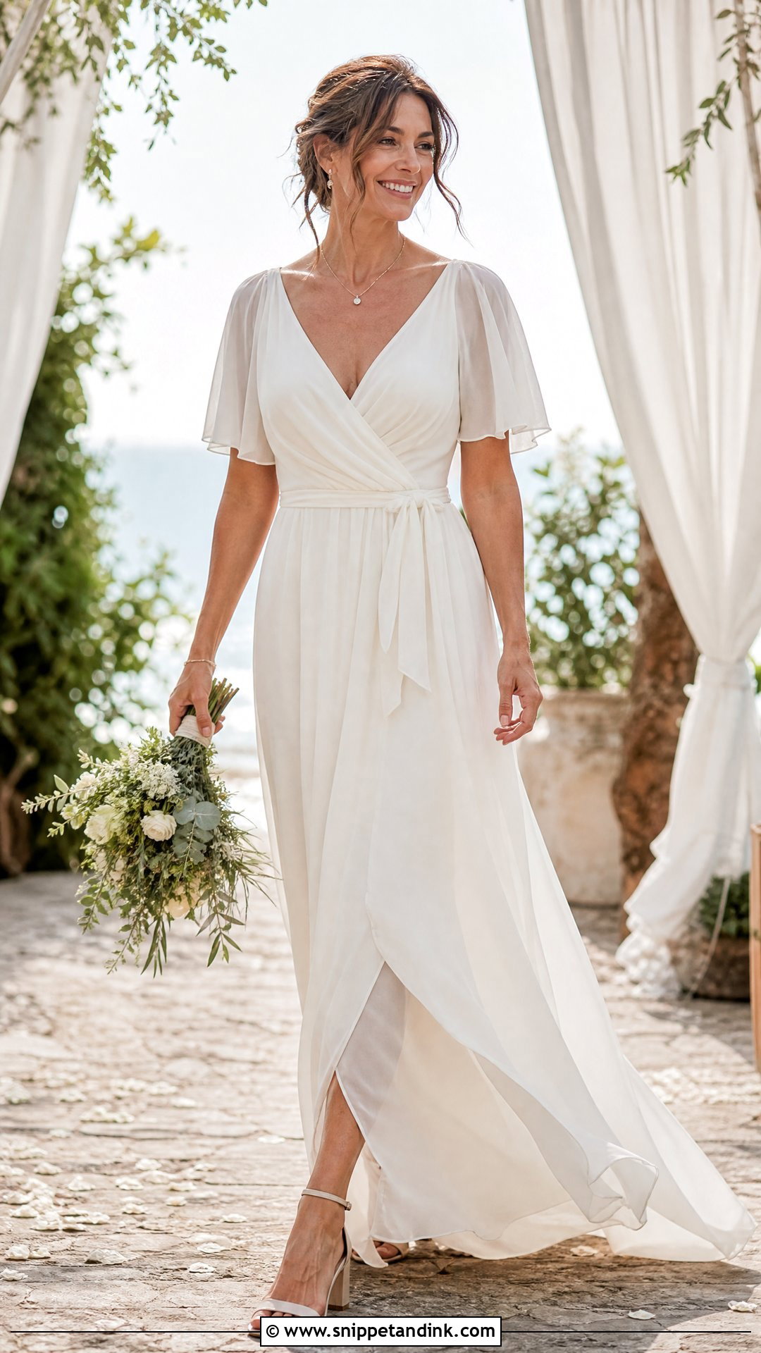 Chiffon Wedding Dress - Snippet and Ink - 20 Wedding Dresses for Second Marriage