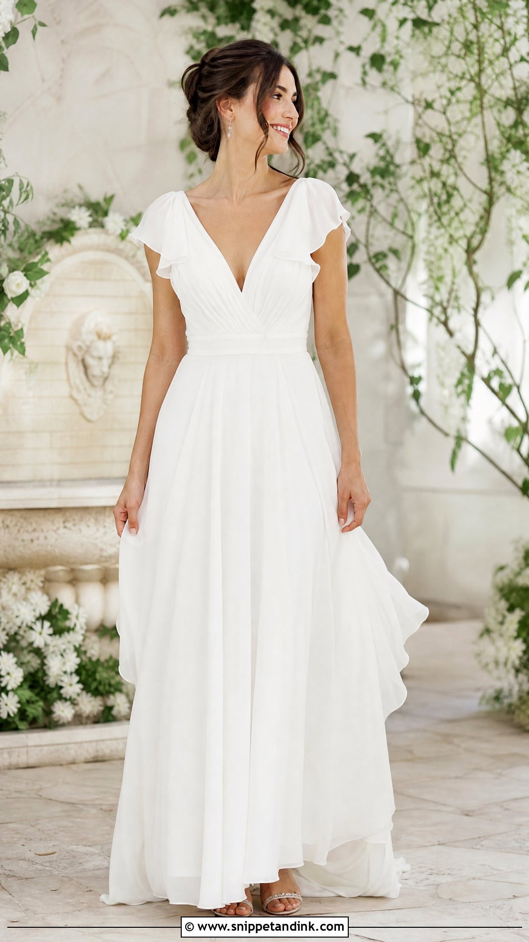 Chiffon Wedding Dress Bustle - Snippet and Ink - 25 Wedding Dress Bustle Ideas