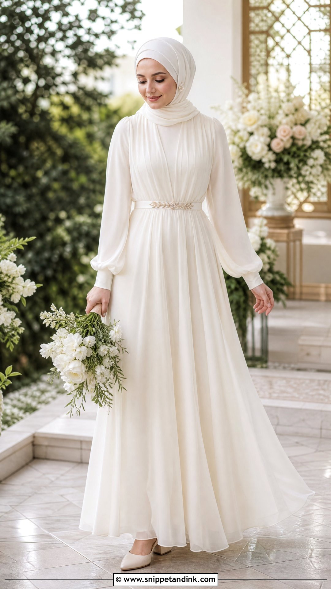 Chiffon Wedding Dress Hijab - Snippet and Ink - 25 Simple Wedding Dress Hijab Ideas