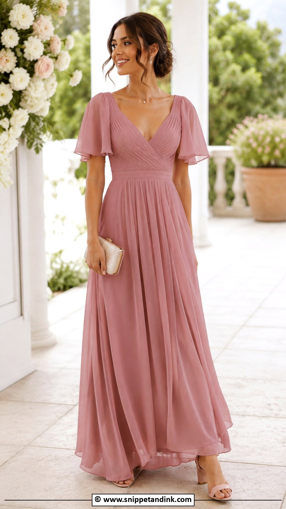Chiffon Wedding Gown - Snippet and Ink - 30 Gown for Wedding Ideas