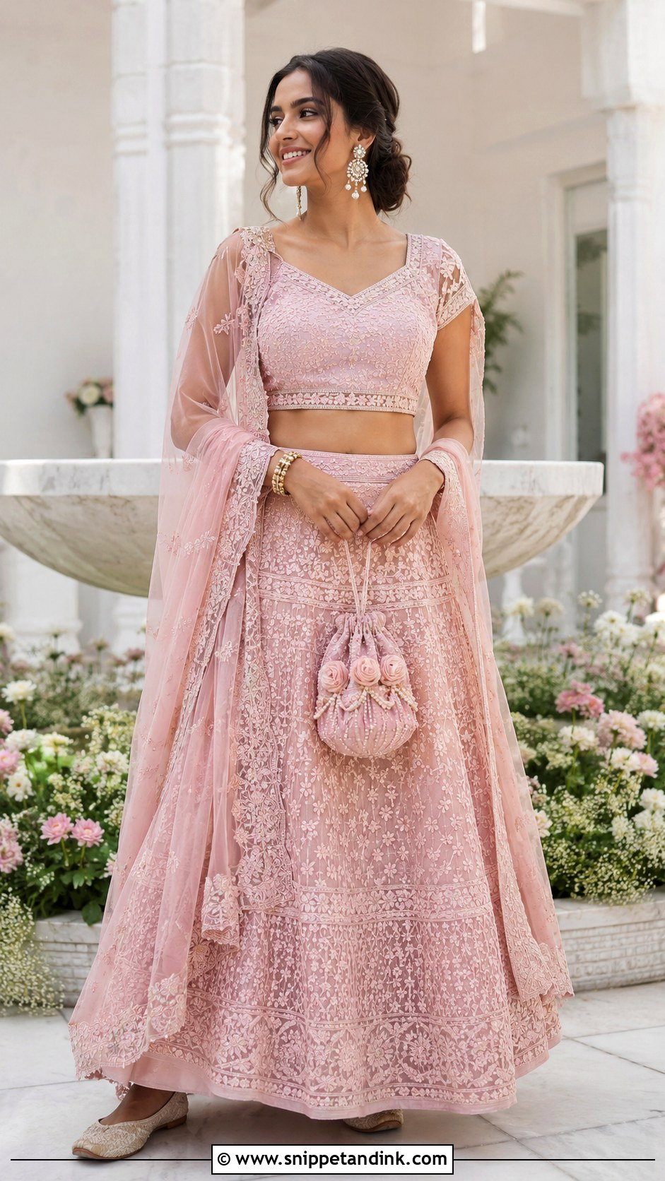 Chikankari Bride Sister Lehenga - Snippet and Ink - 20 Lengha for Bride Sister Ideas