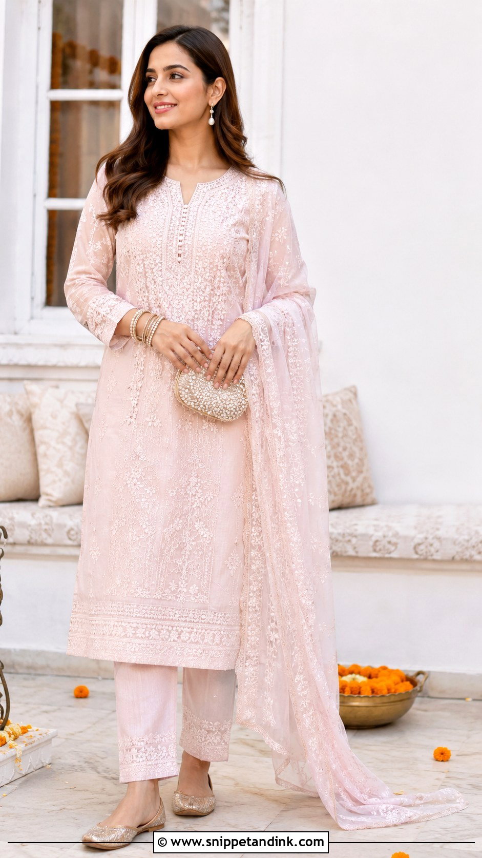 Chikankari Kurta Festive Outfit - Snippet and Ink - 25 Indian Festive Outfits