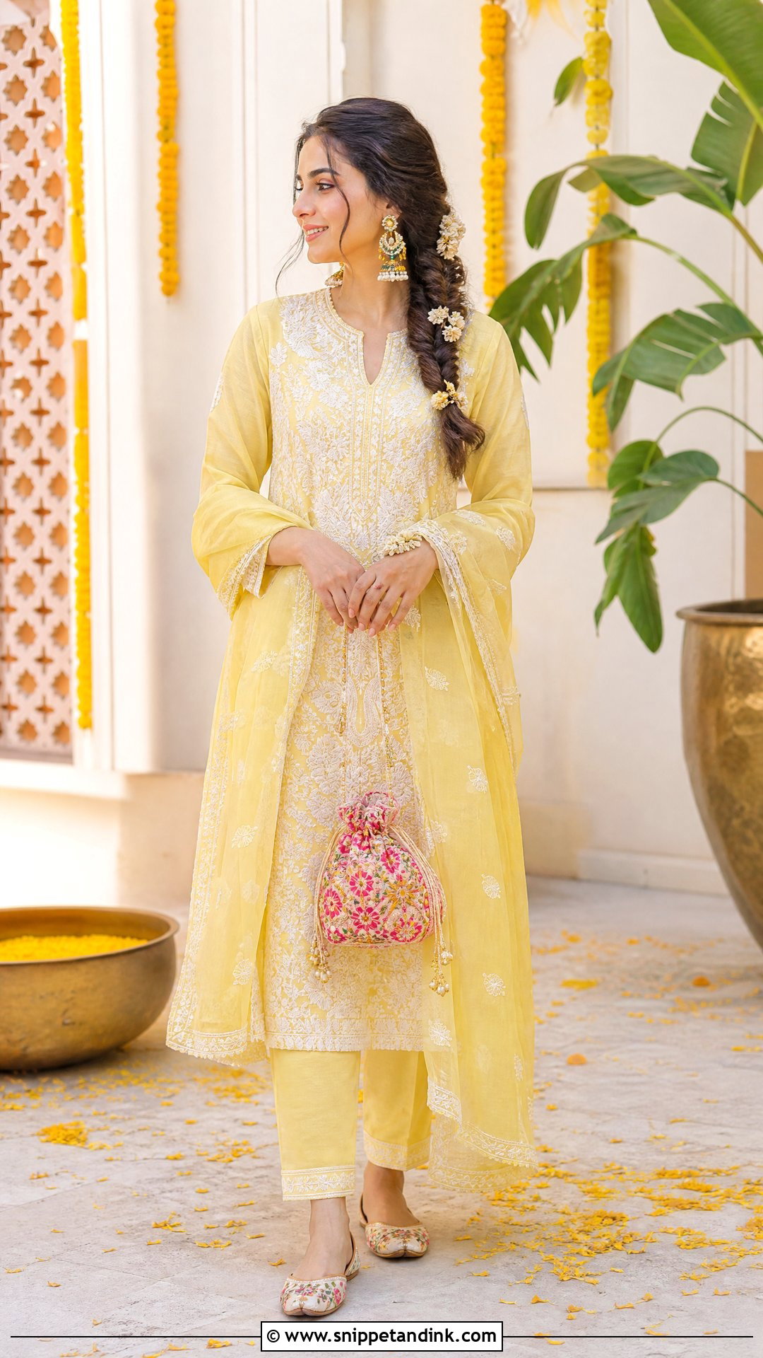 Chikankari Kurta Set for Brothers Wedding - Snippet and Ink - 20 Outfit Ideas for Brothers Wedding
