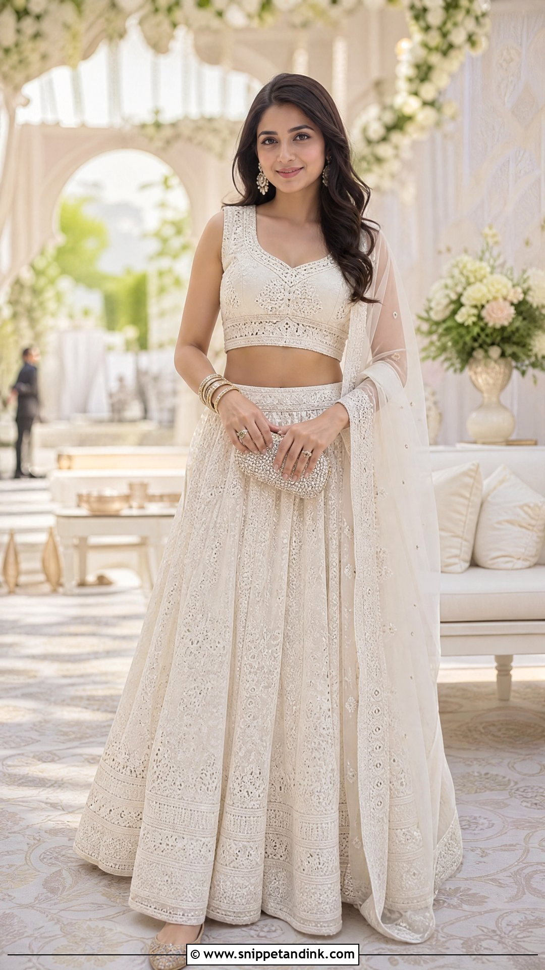 Chikankari Lehenga For Indian Wedding - Snippet and Ink - 25 Indian Wedding Dresses for Girls