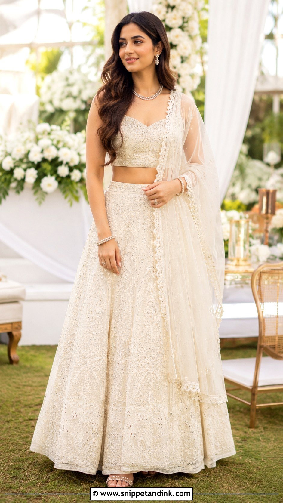 Chikankari Lehenga For Sister Wedding - Snippet and Ink - 25 Indian Wedding Wear for Sister Ideas