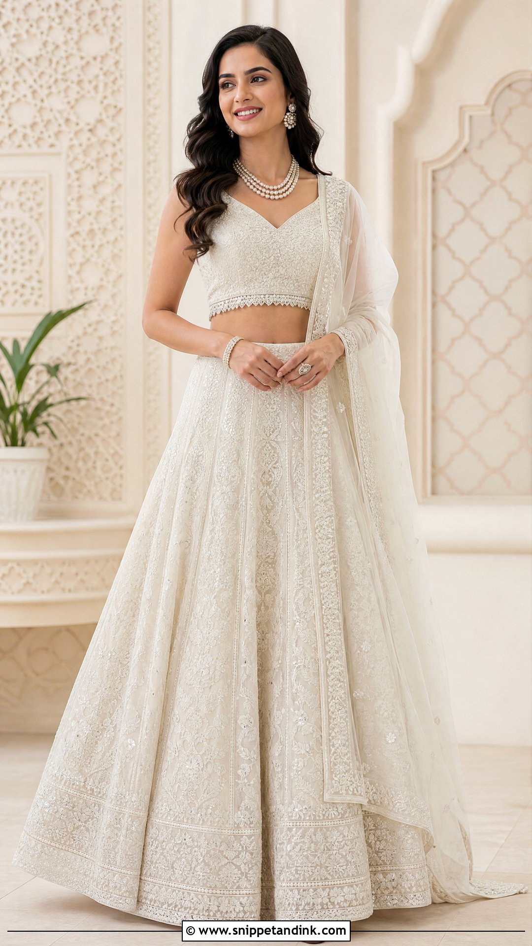 Chikankari Lehenga For Sister Wedding - Snippet and Ink - 25 Wedding Wear for Sister Ideas