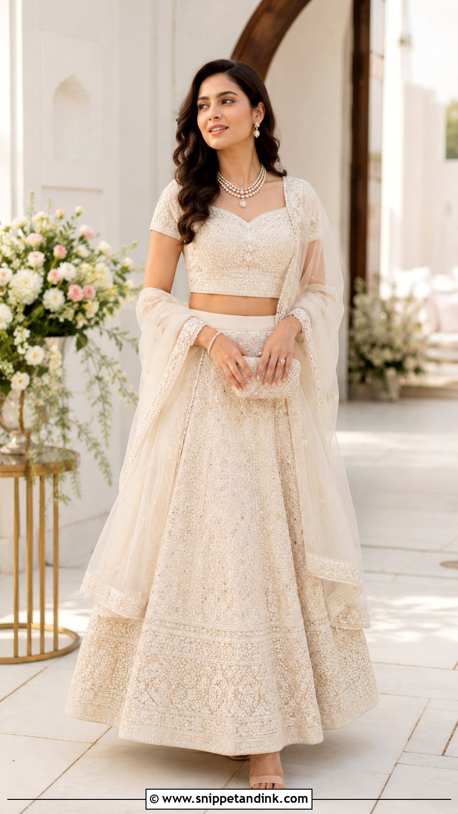 Chikankari Lehenga For Wedding Guest - Snippet and Ink - 25 Indian Weddings Shadi Outfits