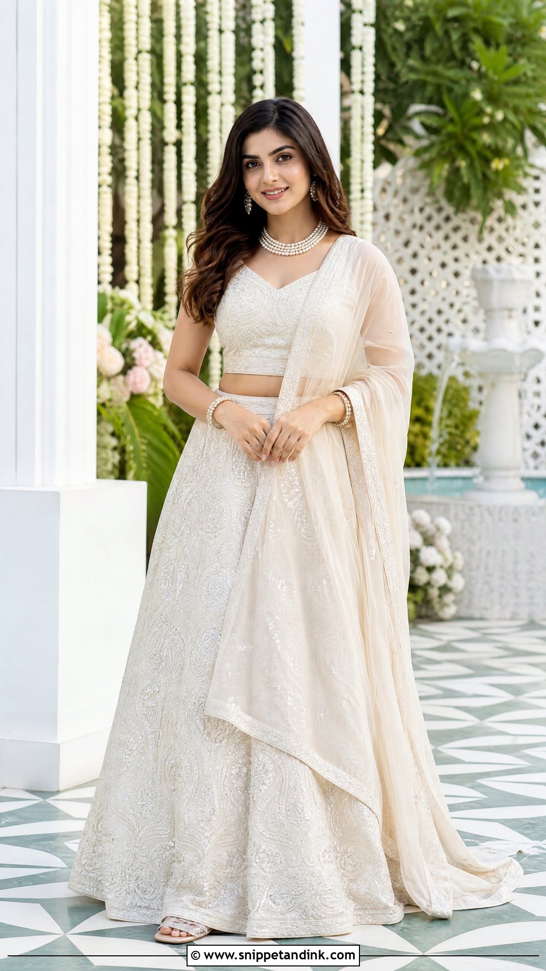 Chikankari Lehenga For Wedding - Snippet and Ink - 25 Indian Dress for Wedding Ideas