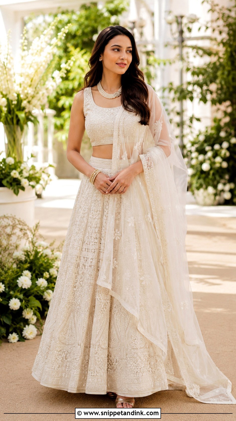 Chikankari Lehenga Outfit - Snippet and Ink - 25 Latest Indian Wedding Outfits for Women
