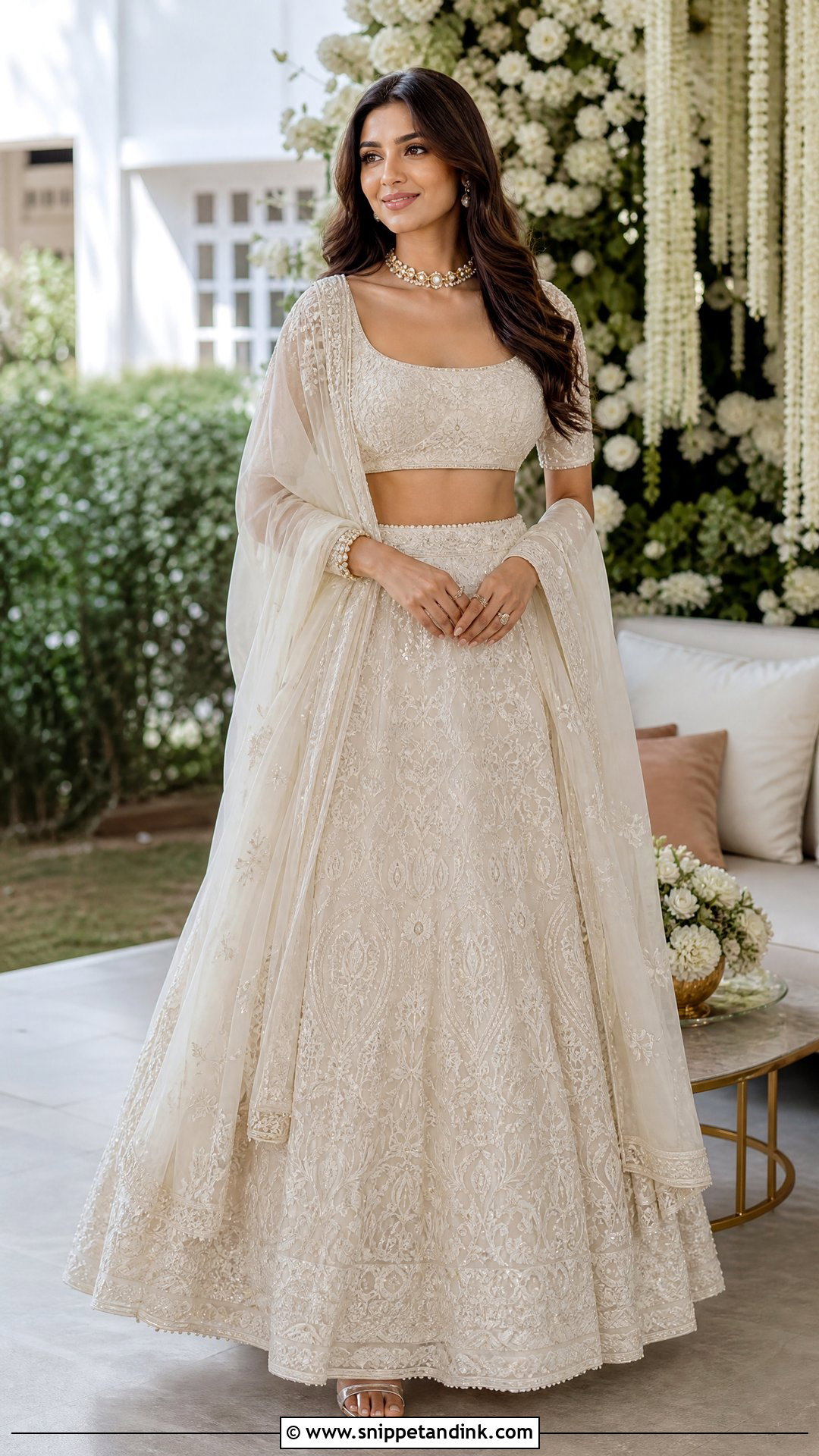 Chikankari Lehenga Outfit - Snippet and Ink - 25 Trending Indian Wedding Outfits