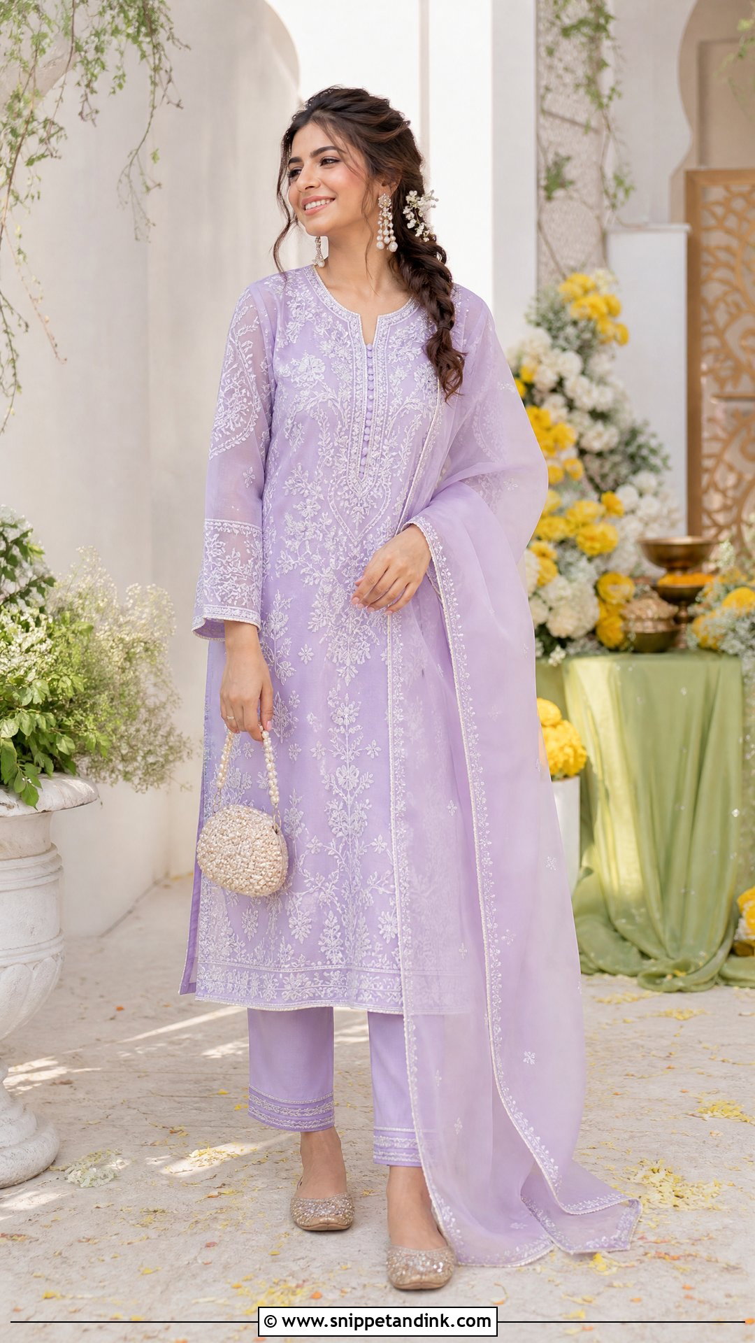 Chikankari Set for Marriage Function - Snippet and Ink - 20 Outfit Ideas for Marriage Function