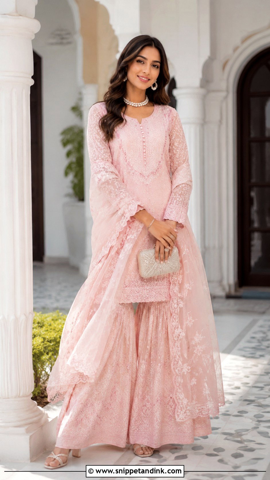 Chikankari Sharara For Wedding - Snippet and Ink - 25 Wedding Sharara Ideas