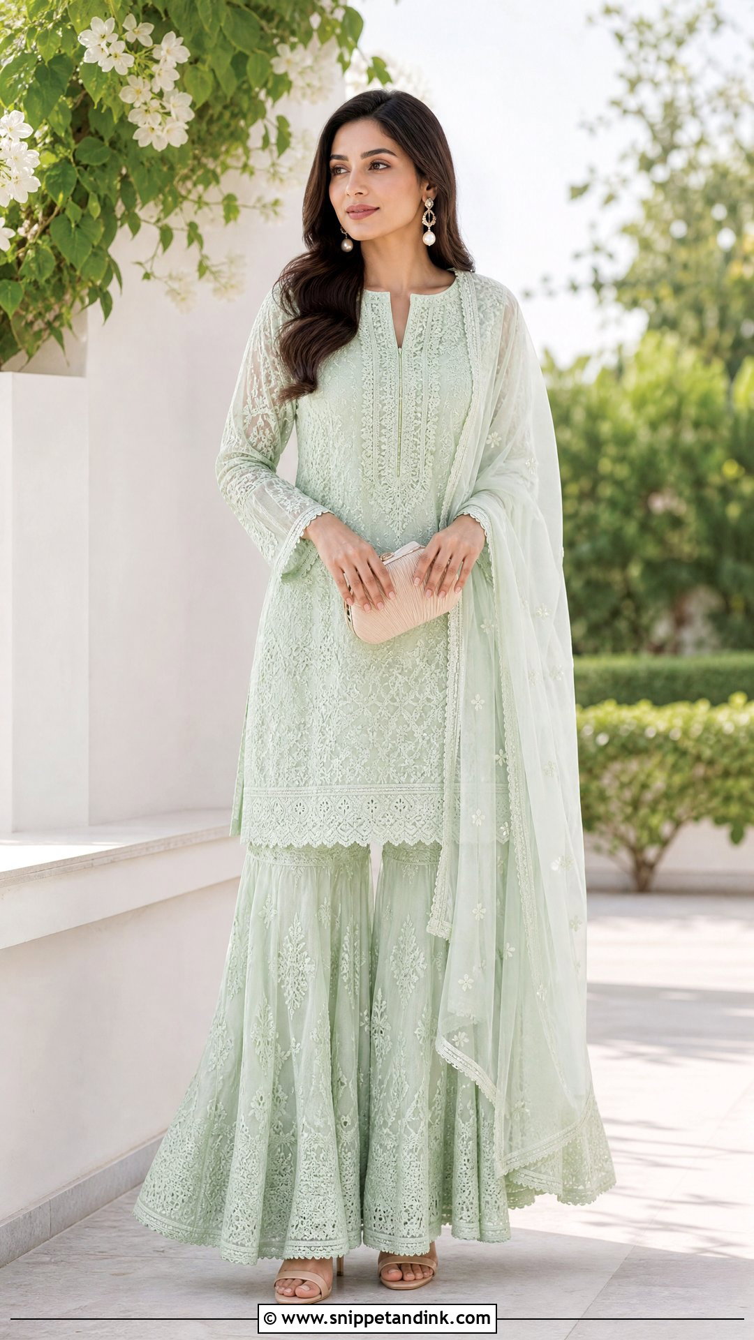 Chikankari Sharara Suit - Snippet and Ink - 25 Latest Sharara Suit Designs Wedding