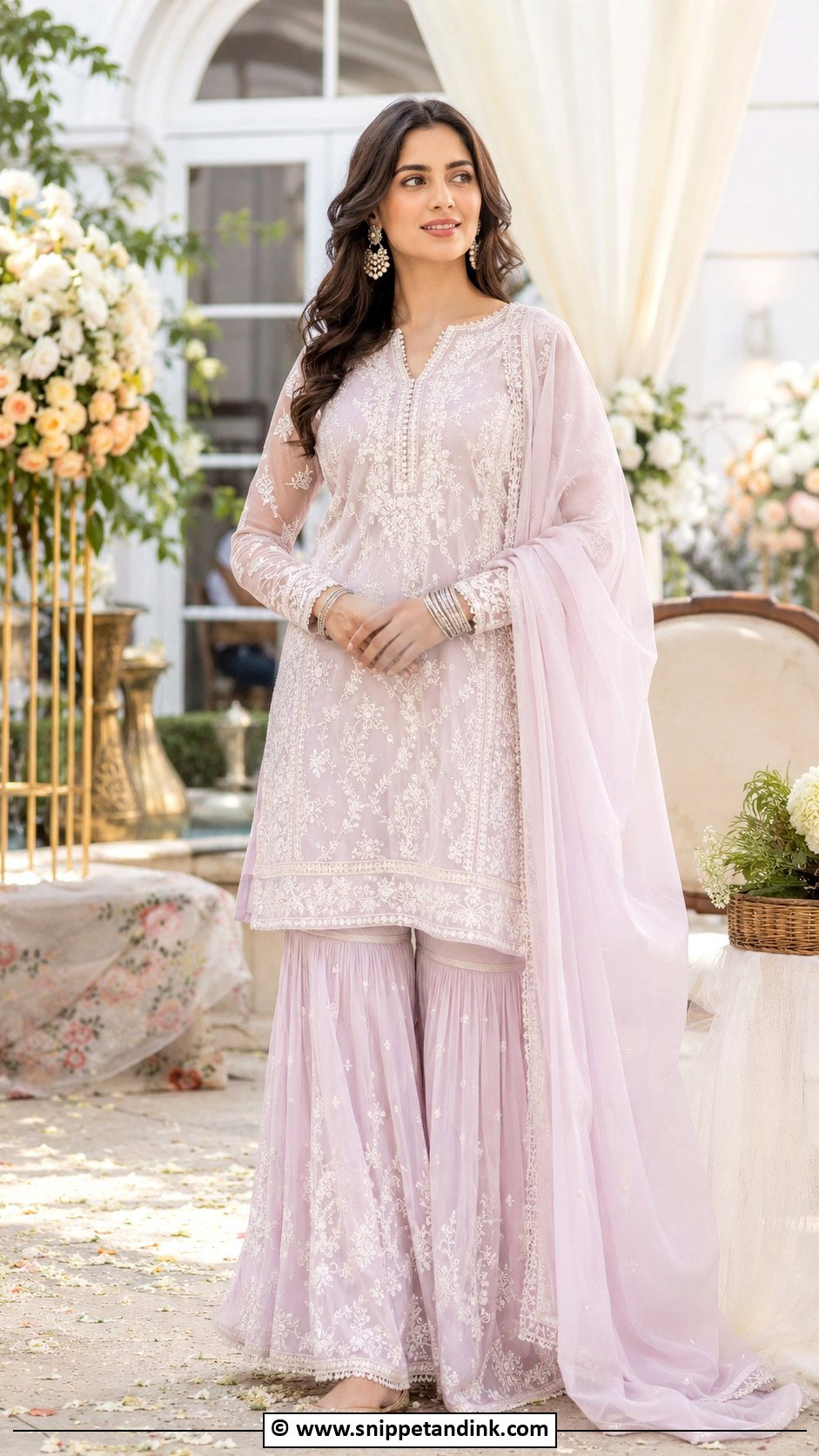 Chikankari Sharara - Snippet and Ink - 30 Desi Wedding Outfits