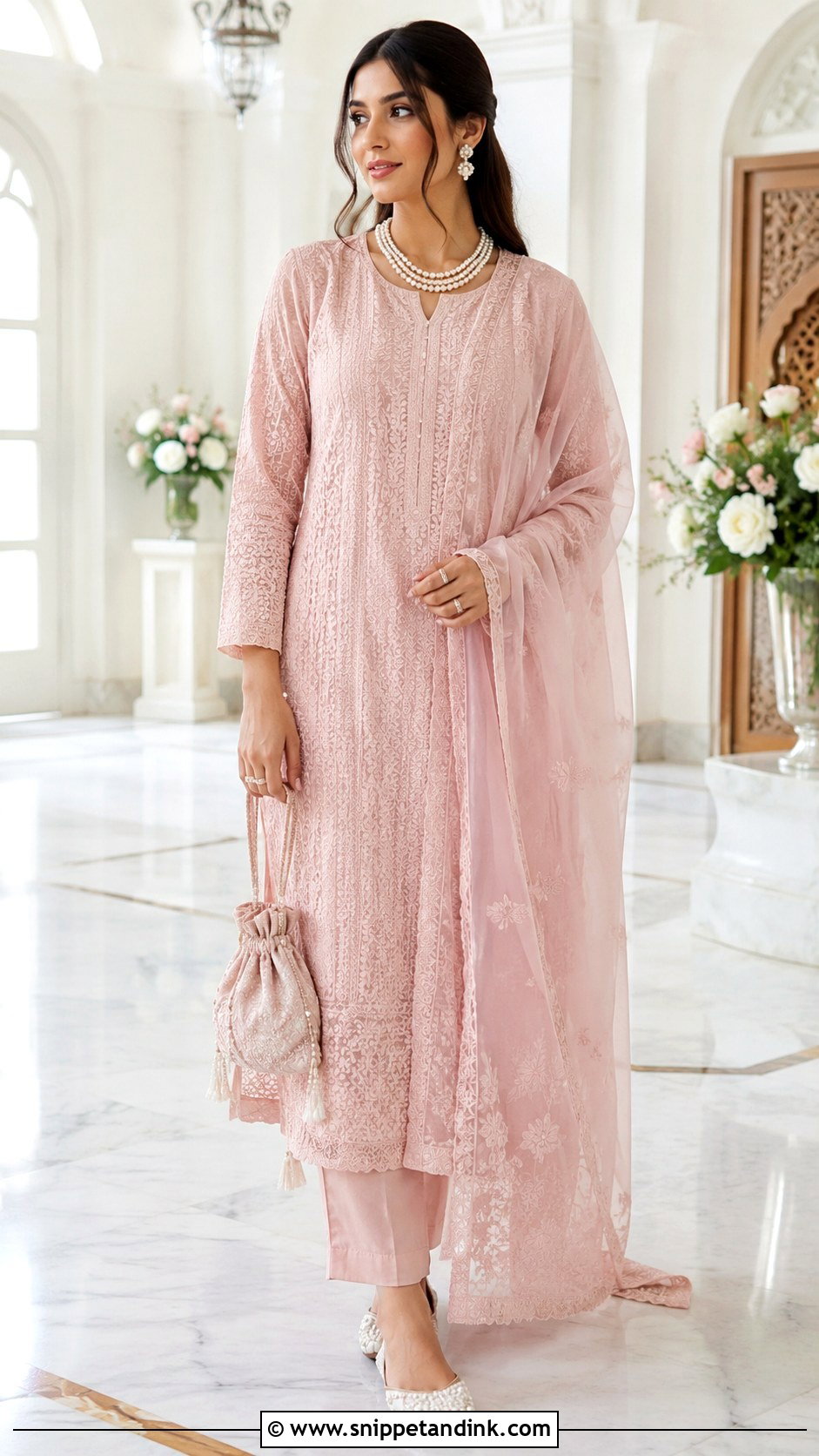 Chikankari Suit For Sikh Wedding - Snippet and Ink - 25 Sikh Wedding Dress Ideas