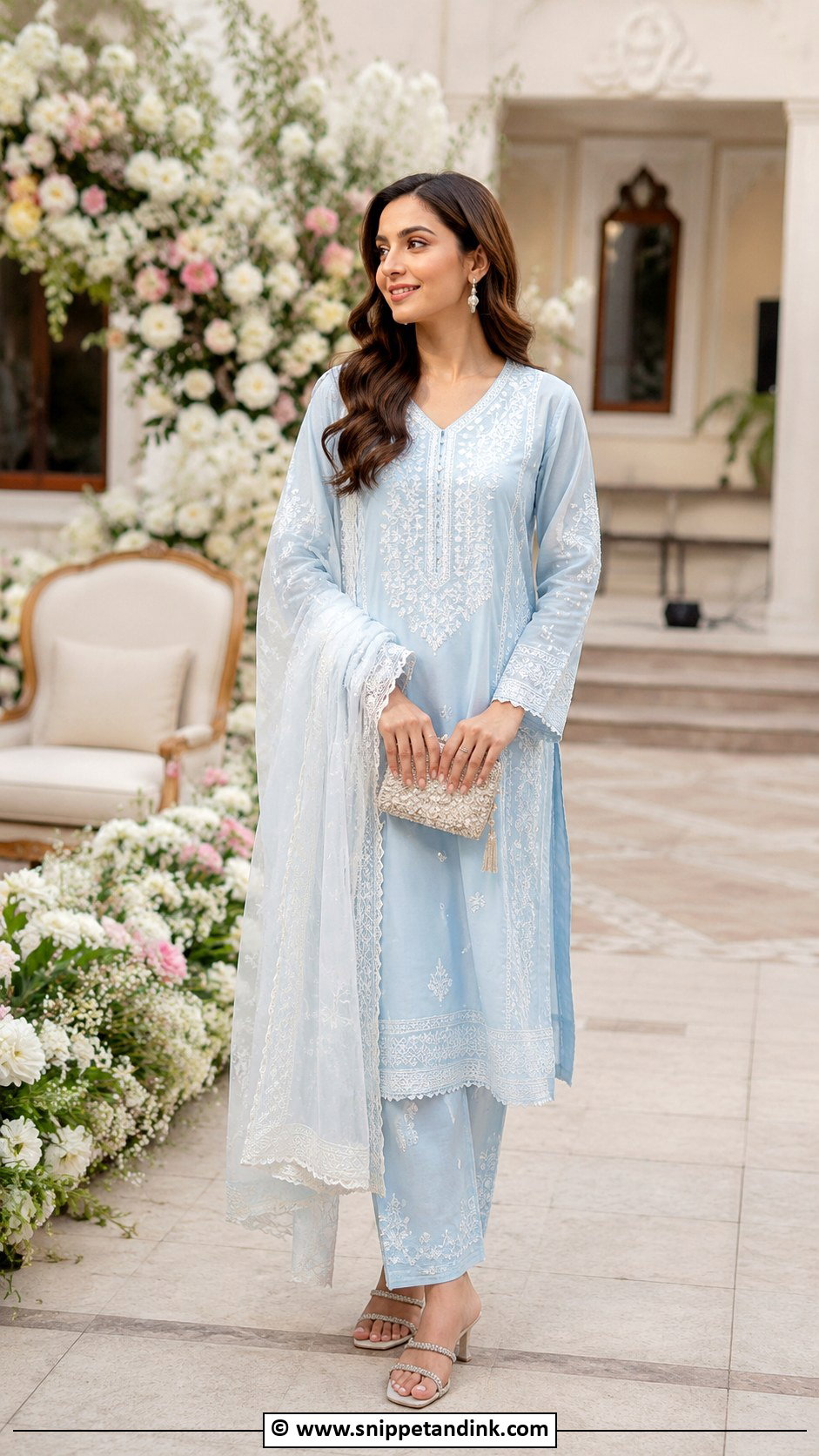 Chikankari Suit Wedding Outfit For Bride Sister - Snippet and Ink - 30 Wedding Outfit for Brides Sister Ideas