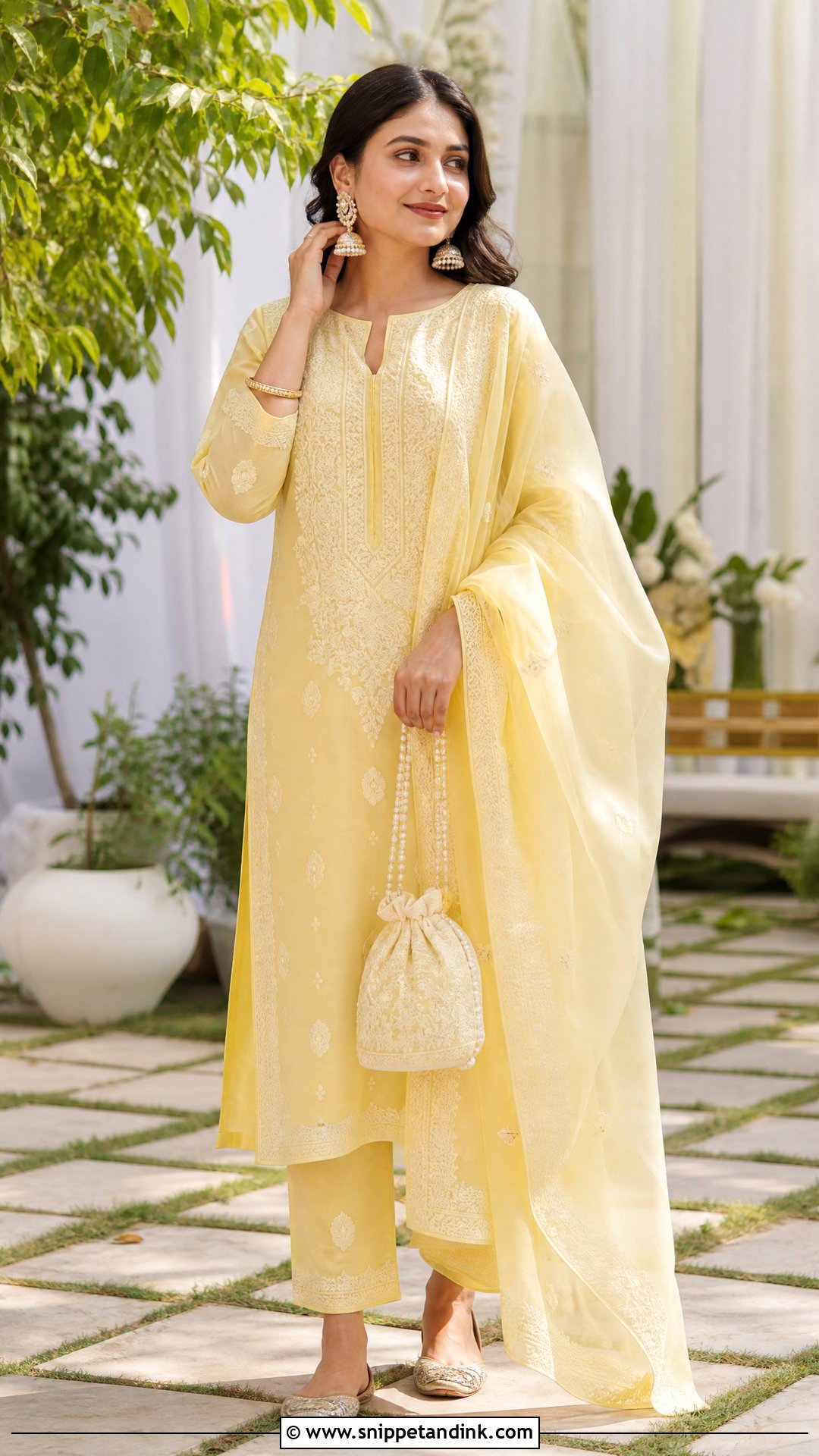Chikankari Suit for Brother Marriage - Snippet and Ink - 25 Brother Marriage Dress for Sister Ideas