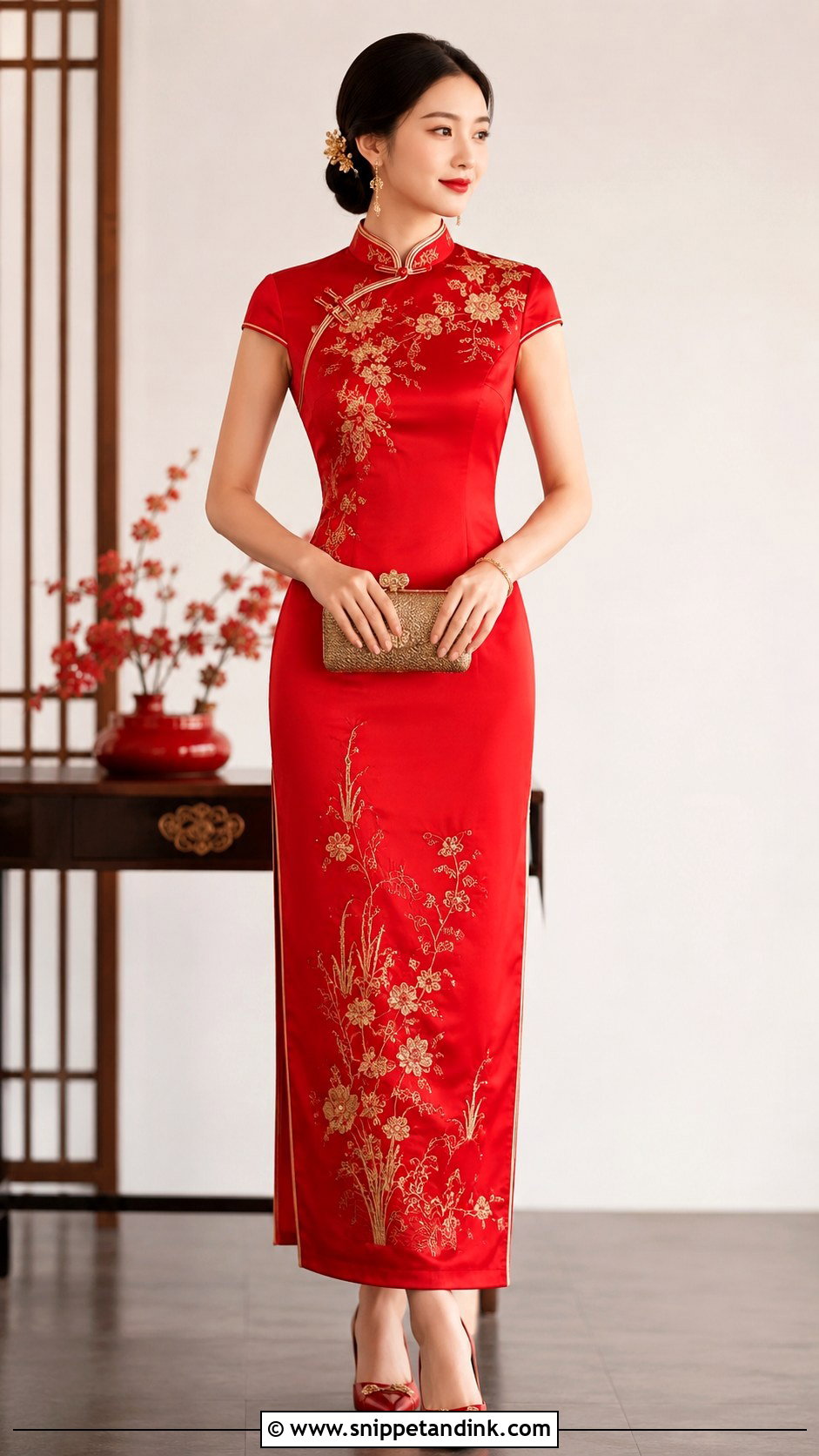 Chinese Qipao Wedding Dress - Snippet and Ink - 25 Traditional Dresses for Wedding