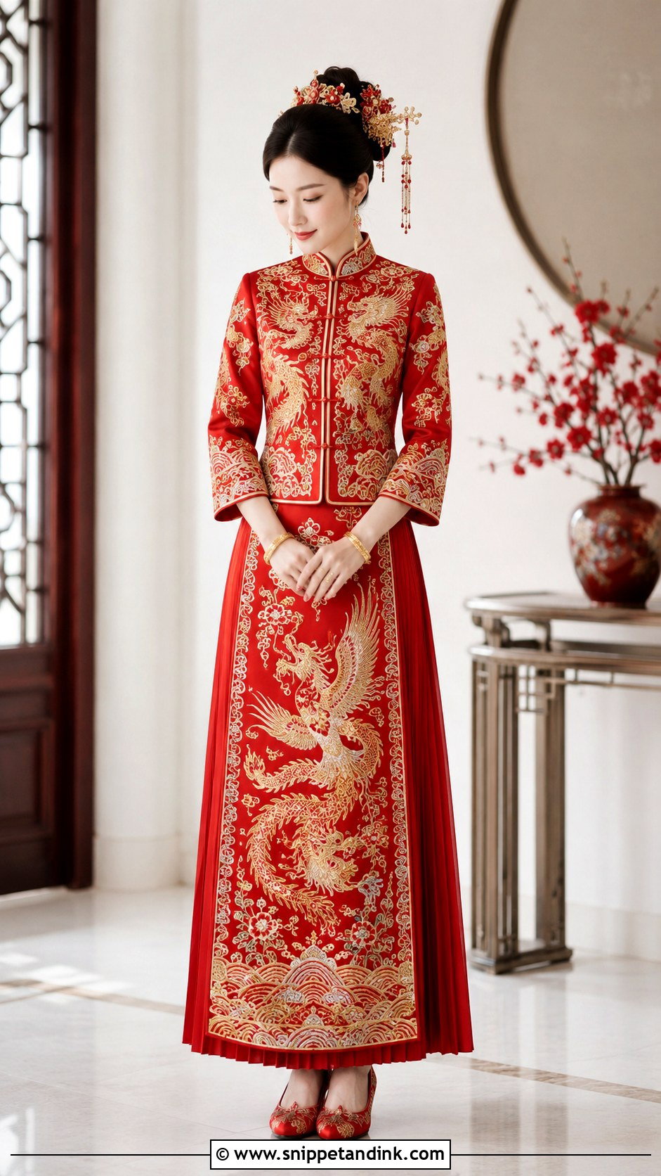 Chinese Qun Kwa Wedding Dress - Snippet and Ink - 30 Traditional Wedding Dresses