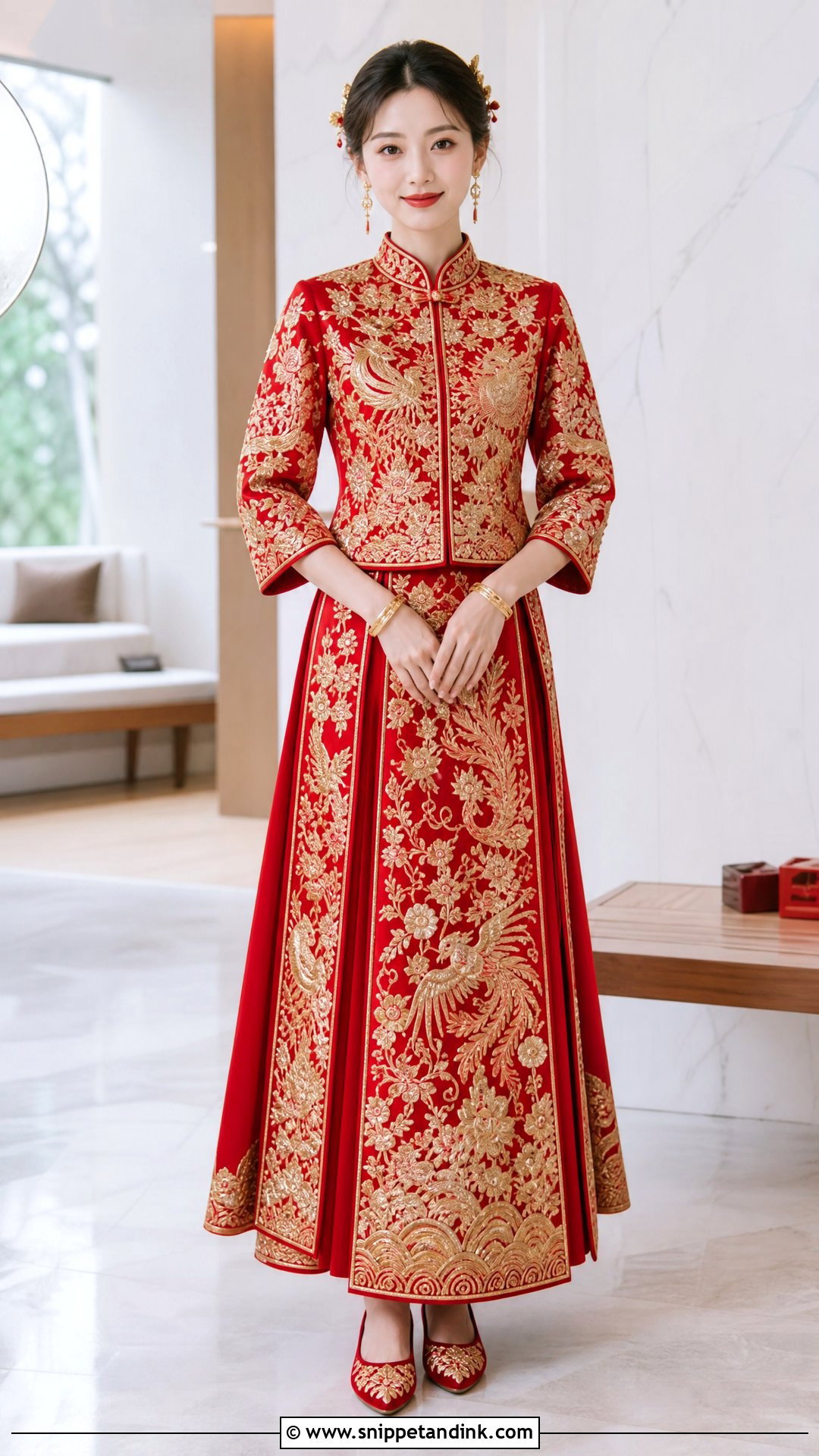 Chinese Qun Kwa - Snippet and Ink - 20 Traditional Wedding Dress for Bride Ideas