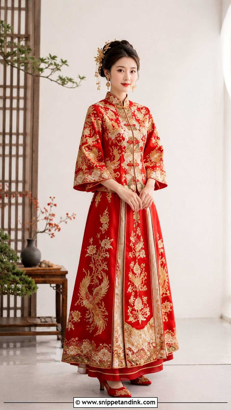 Chinese Xiuhe Wedding Dress - Snippet and Ink - 30 Traditional Wedding Dresses