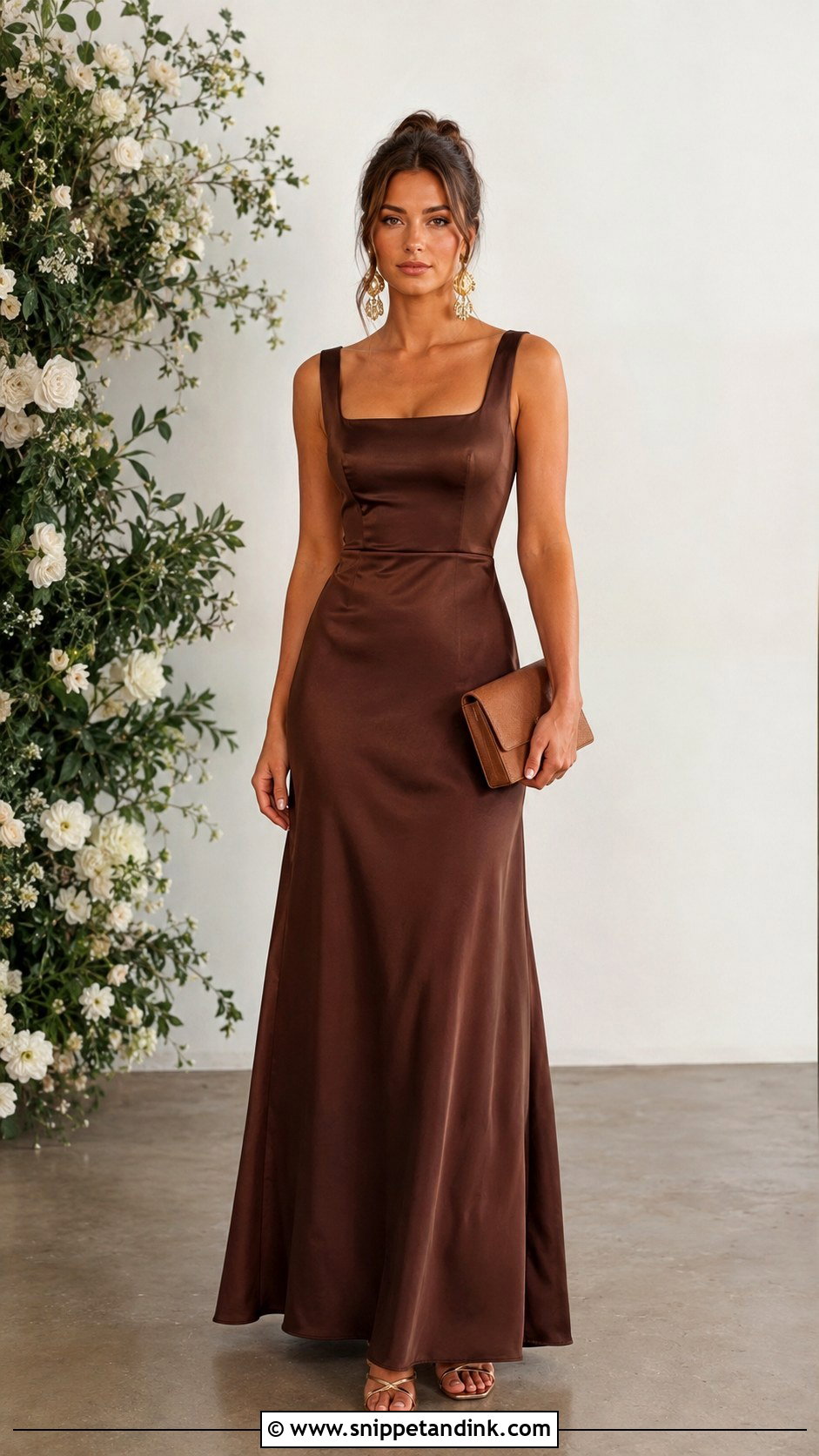 Chocolate Brown Bridesmaid Dress - Snippet and Ink - 20 Braids Maid Dresses
