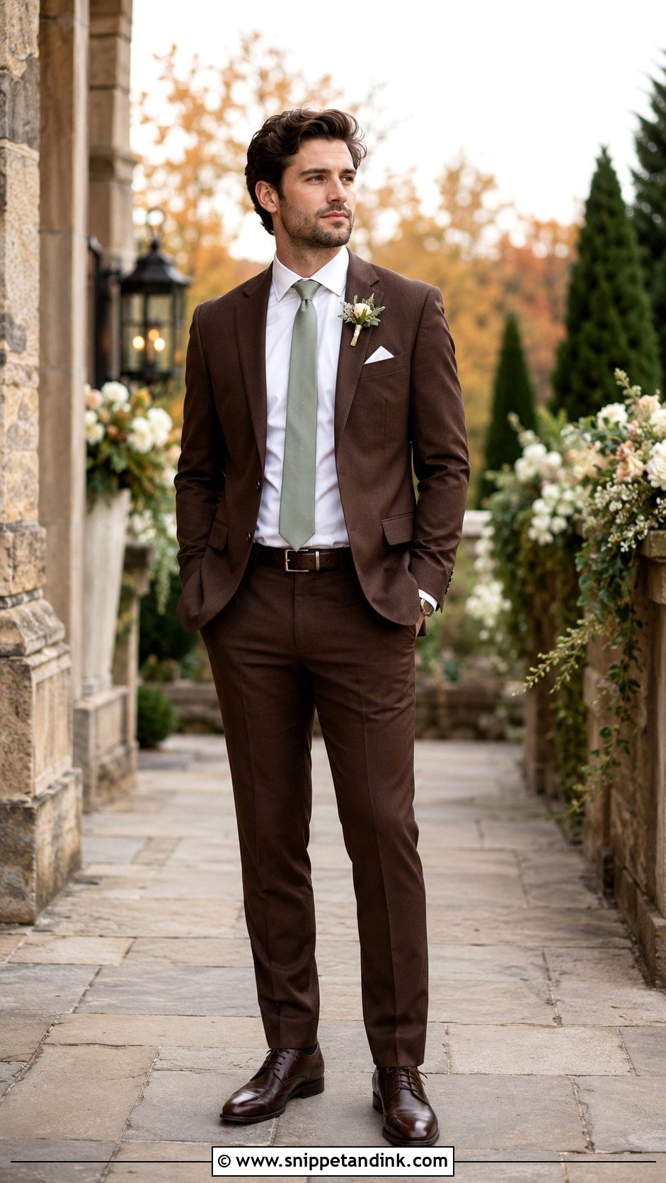Chocolate Brown Groomsman Suit - Snippet and Ink - 20 Groomsman Suits