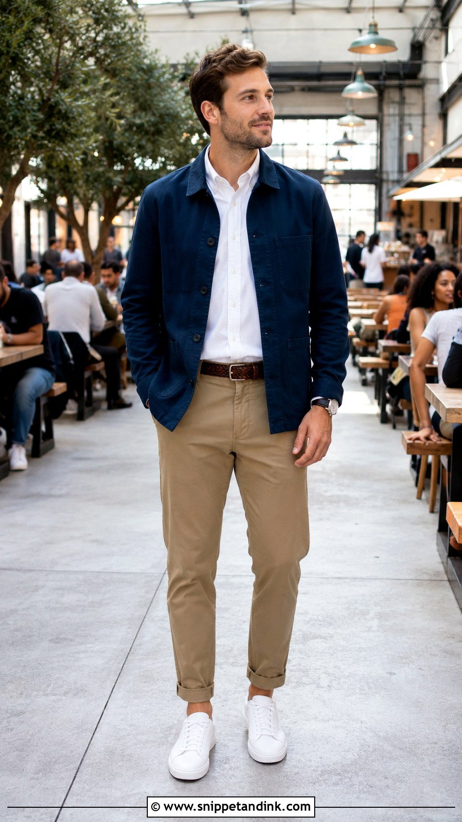 Chore Jacket And Chinos Bachelor Party Outfit - Snippet and Ink - 20 Bachelor Party Outfit Ideas