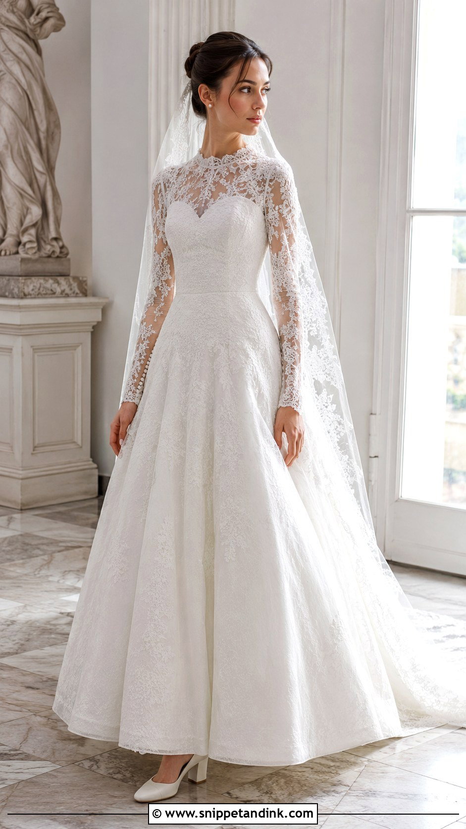 Christine Daae Long Sleeve Wedding Dress - Snippet and Ink - 20 Christine Daae Wedding Dress Ideas