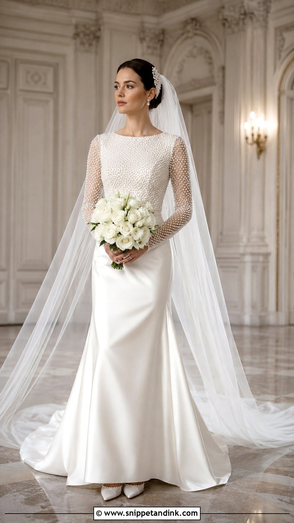 Christine Daae Pearl Wedding Dress - Snippet and Ink - 20 Christine Daae Wedding Dress Ideas