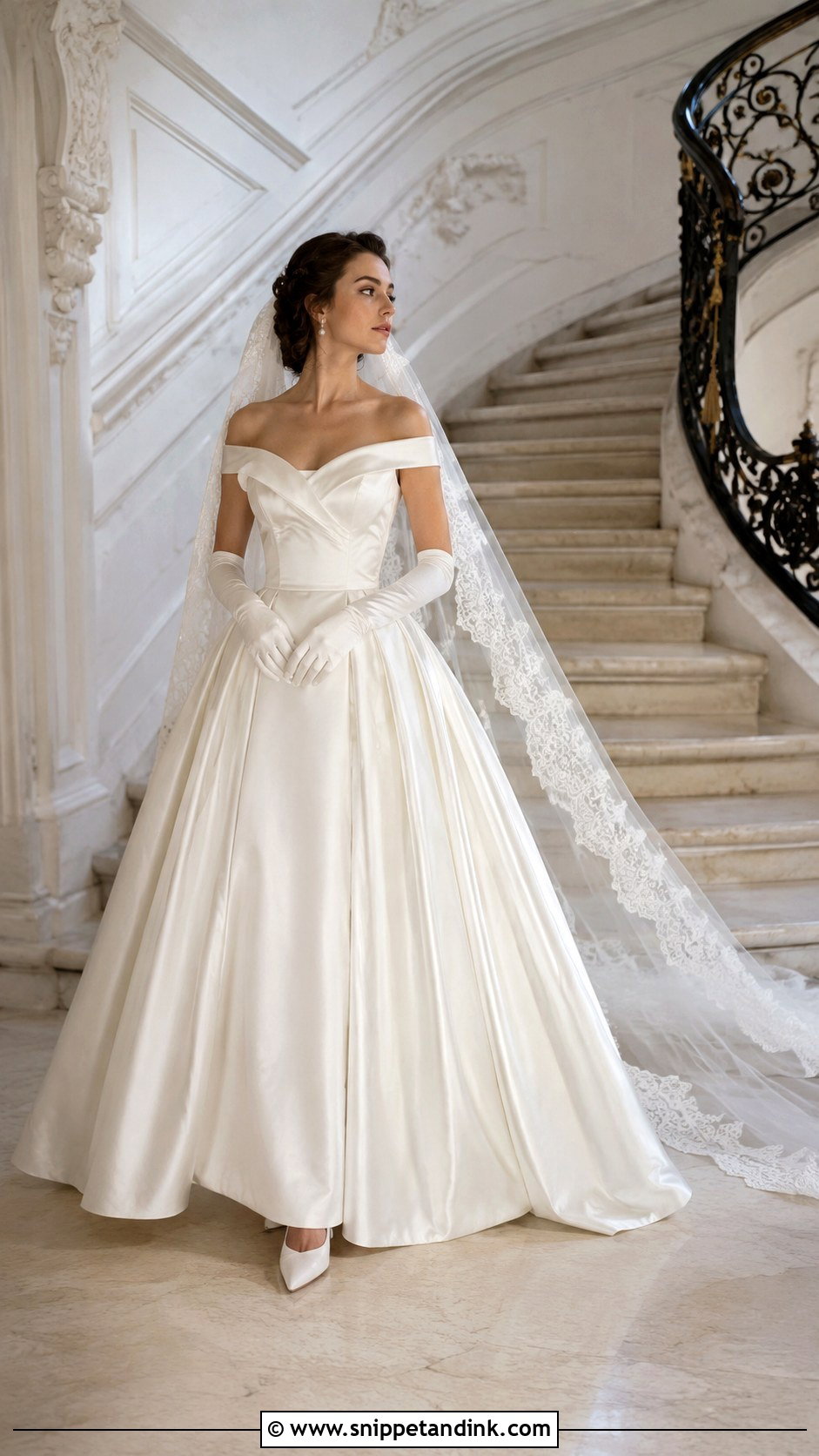 Christine Daae Satin Ball Gown Wedding Dress - Snippet and Ink - 20 Christine Daae Wedding Dress Ideas