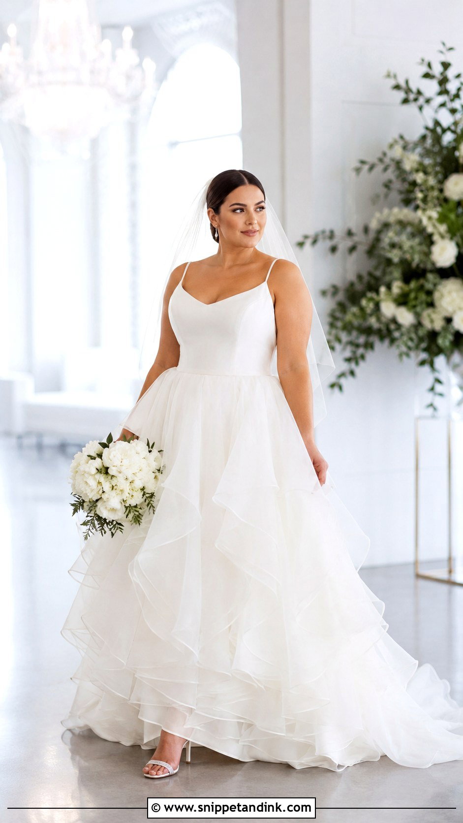 Chubby Wedding Dress With Ruffle Skirt - Snippet and Ink - 25 Chubby Wedding Dress Ideas